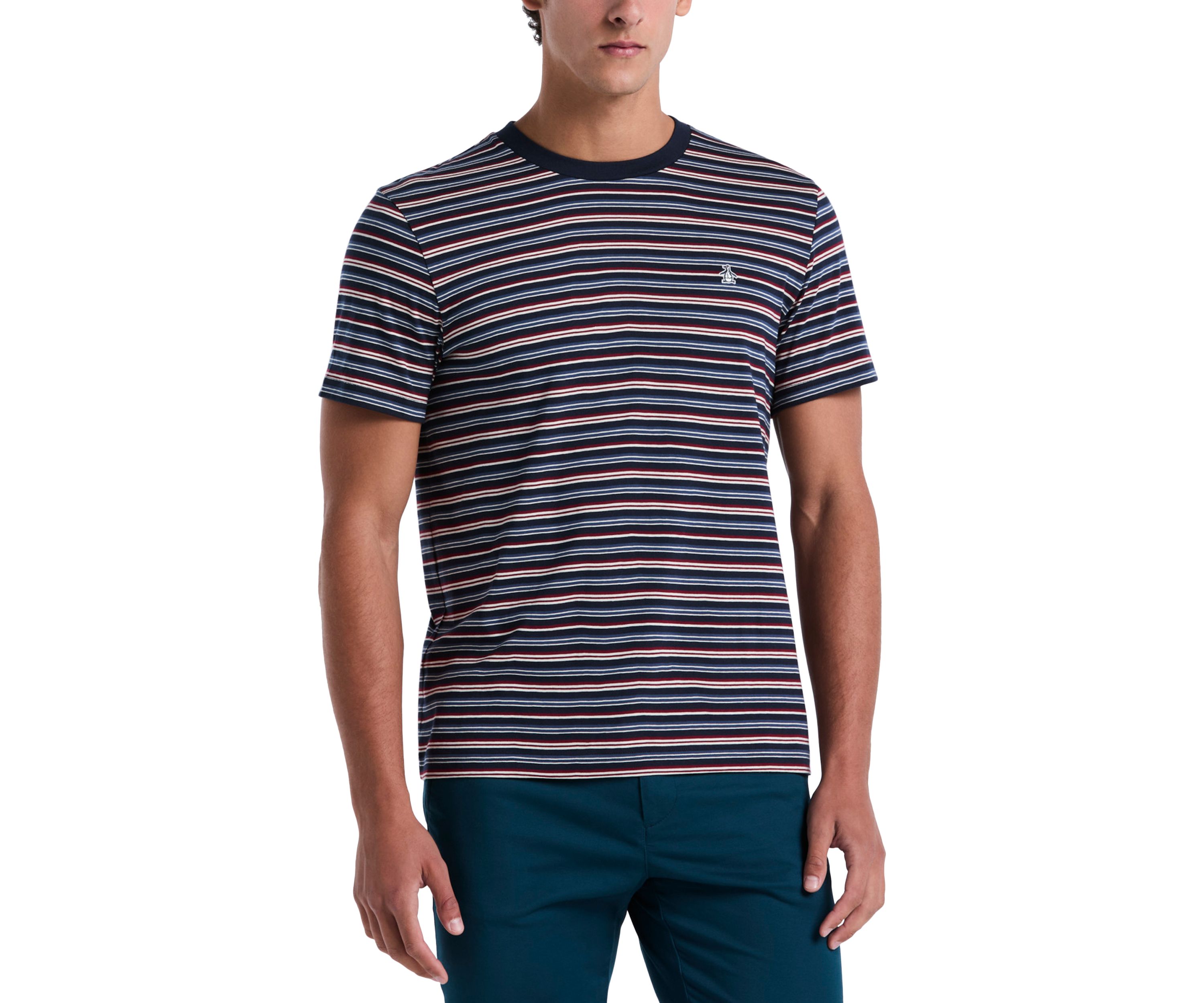 Mens Short Sleeve Striped T-Shirt