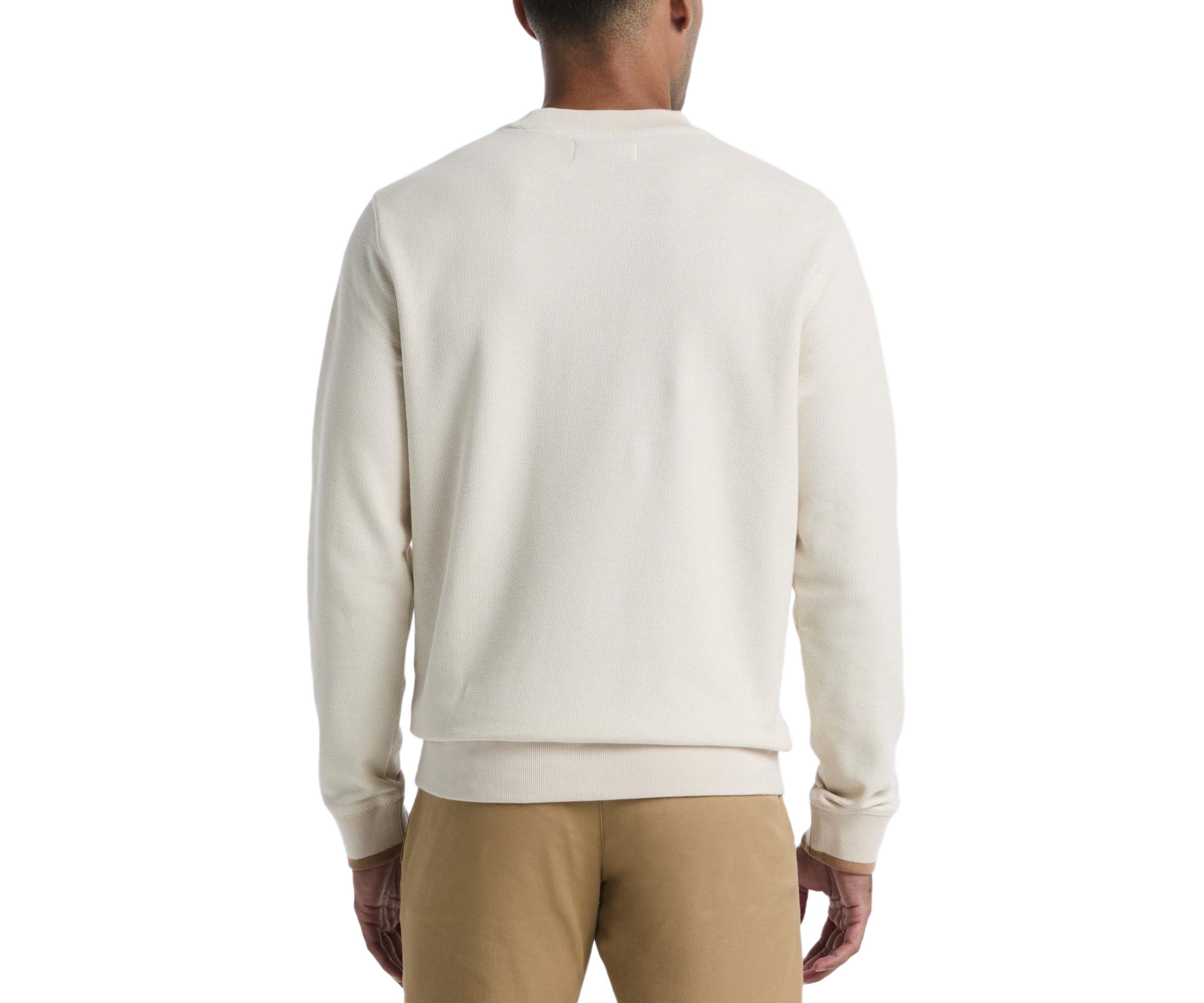 Mens Honeycomb Crew Neck Sweater