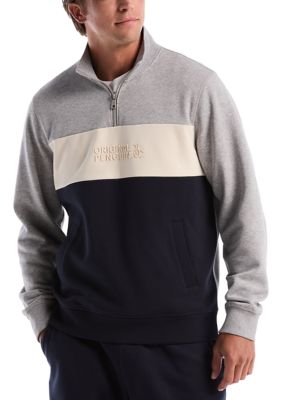 Original Penguin Men's Color-Blocked Fleece Pullover, 2XL