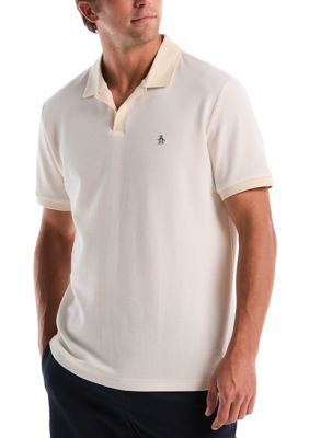 Original Penguin Men's Honeycomb Johnny Collar Jacquard Polo Shirt