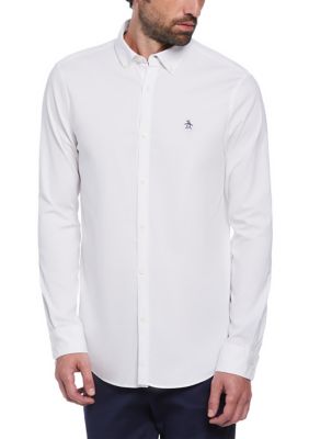 Original Penguin Men's EcoVeroâ¢ Oxford Long Sleeve Shirt