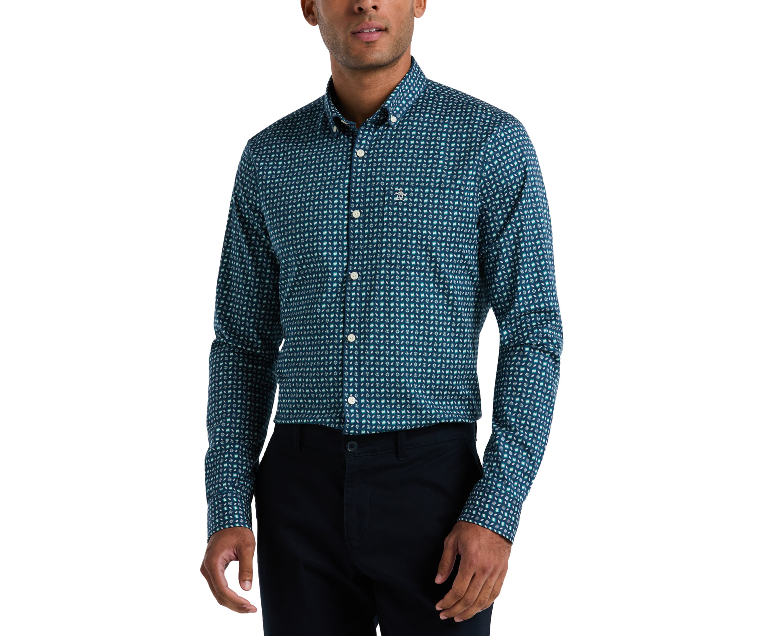 Mens Games All Over Print Long Sleeve Shirt