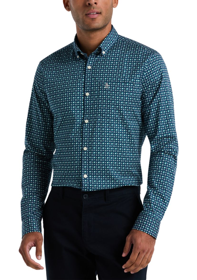 Mens Games All Over Print Long Sleeve Shirt