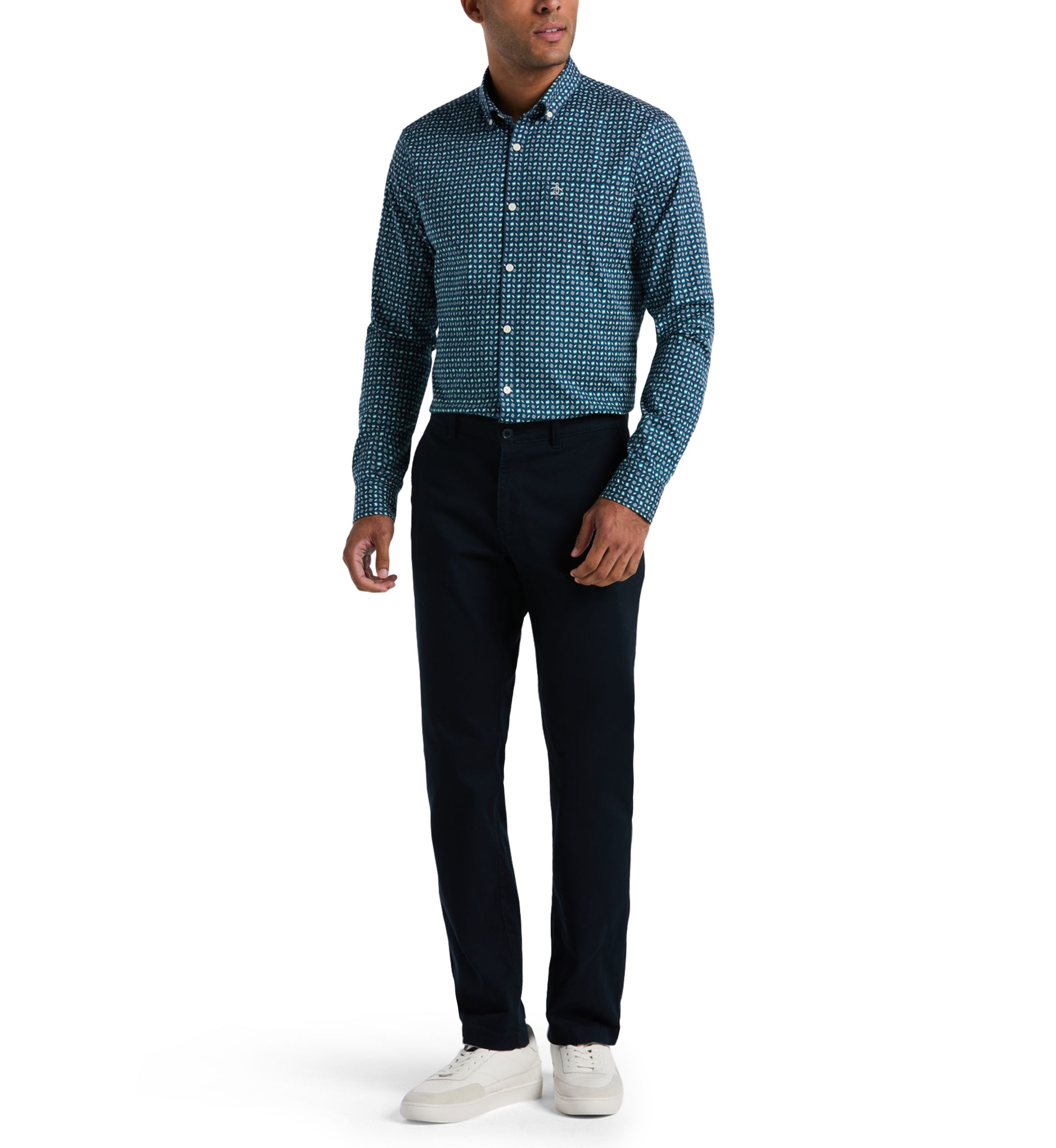 Mens Games All Over Print Long Sleeve Shirt