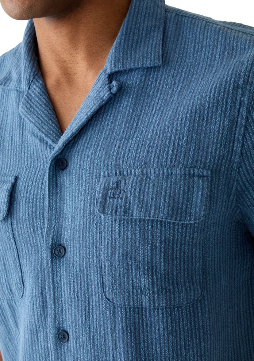 original penguin dress shirts Original Penguin Men's EcoVero Oxford Long Sleeve Shirt