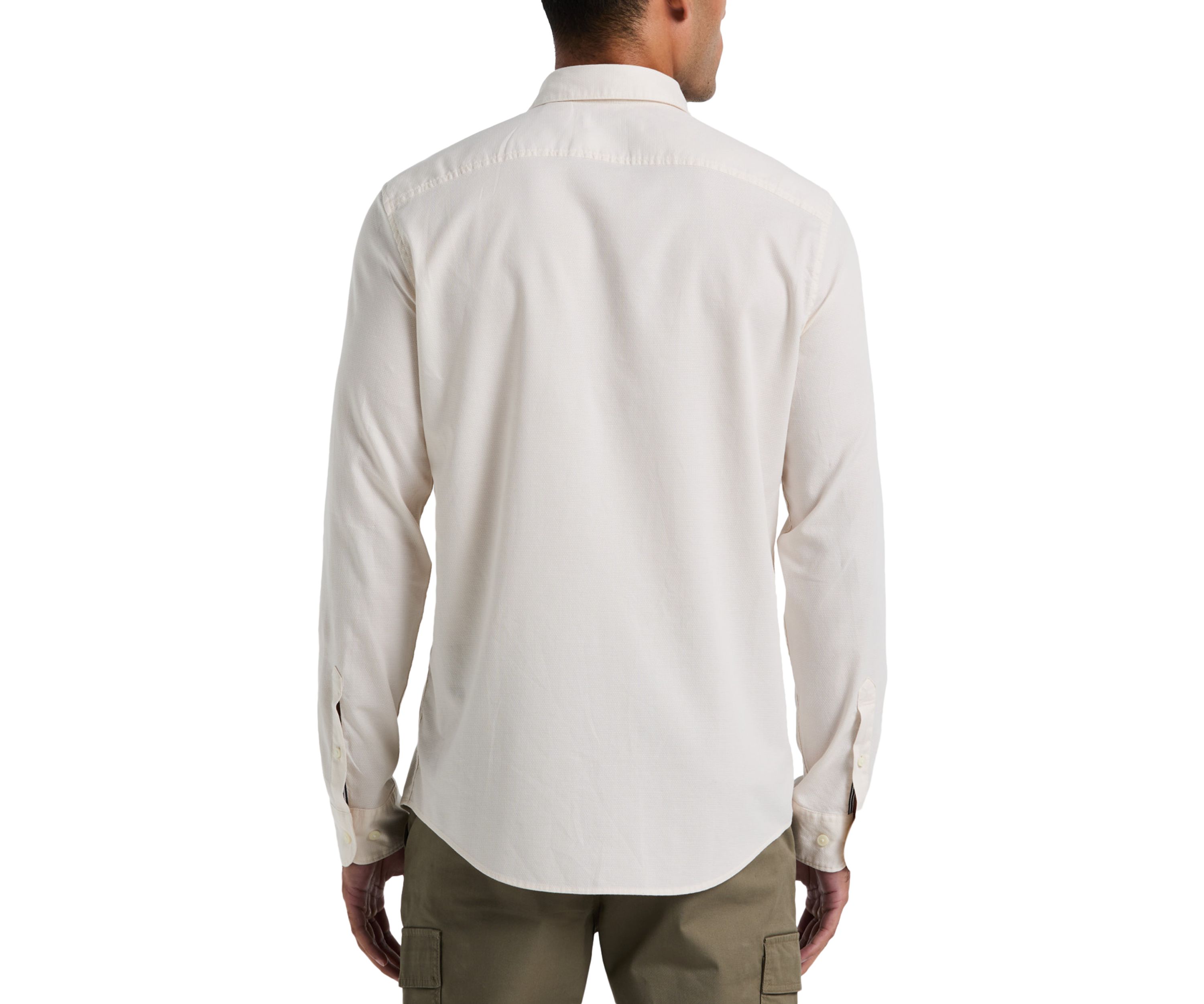 Cotton Dobby Print Long Sleeve Shirt