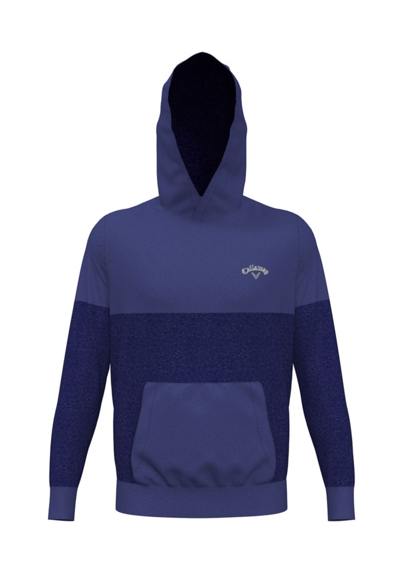 Mens Color Block Performance Pullover Golf Hoodie