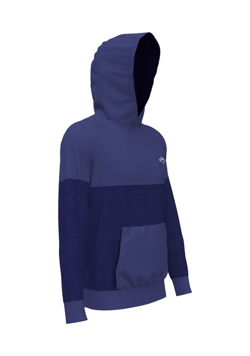 Mens Color Block Performance Pullover Golf Hoodie