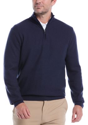Callaway Golf Men's Long Sleeve 1/4 Zip Texture Sweater, 2XL
