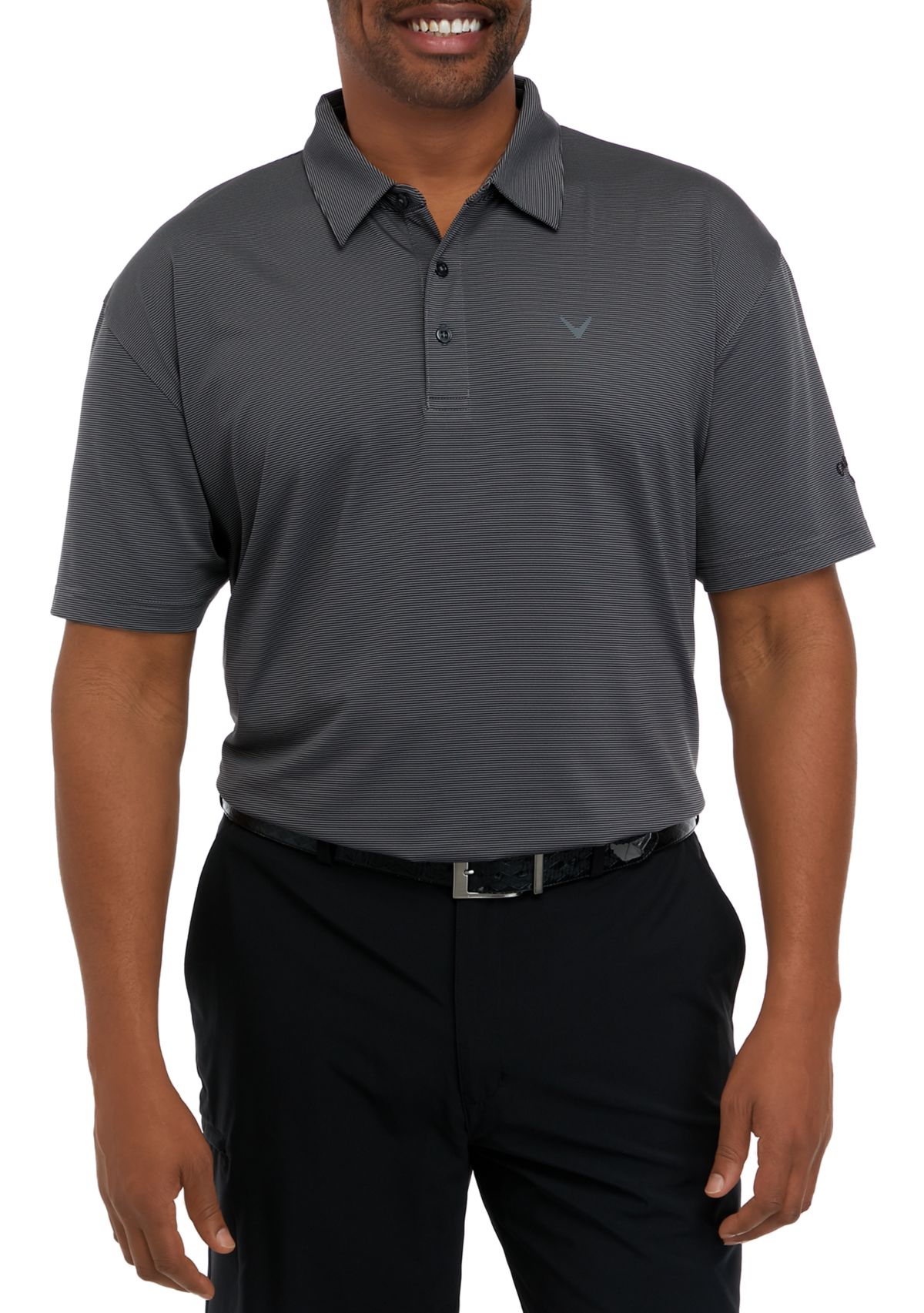 Big & Tall Pro Spin Fine Line Short Sleeve Golf Polo Shirt