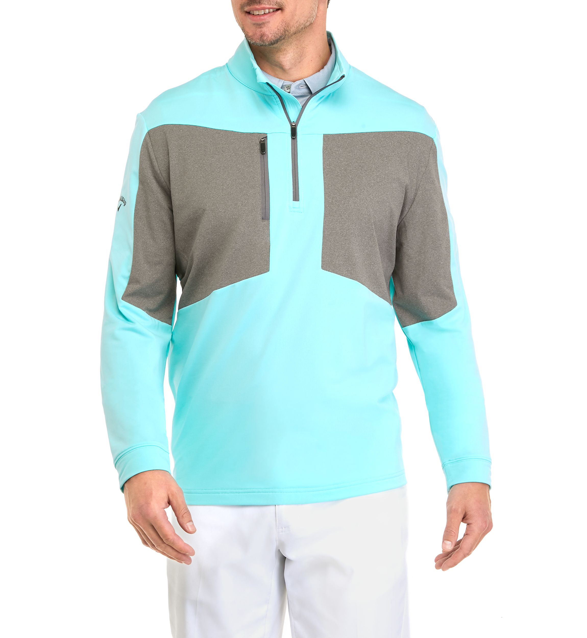 Mens Ultra Light Aquapel® 1/4 Zip Golf Pullover Sweatshirt