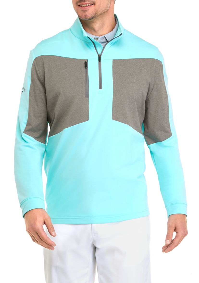 Mens Ultra Light Aquapel® 1/4 Zip Golf Pullover Sweatshirt