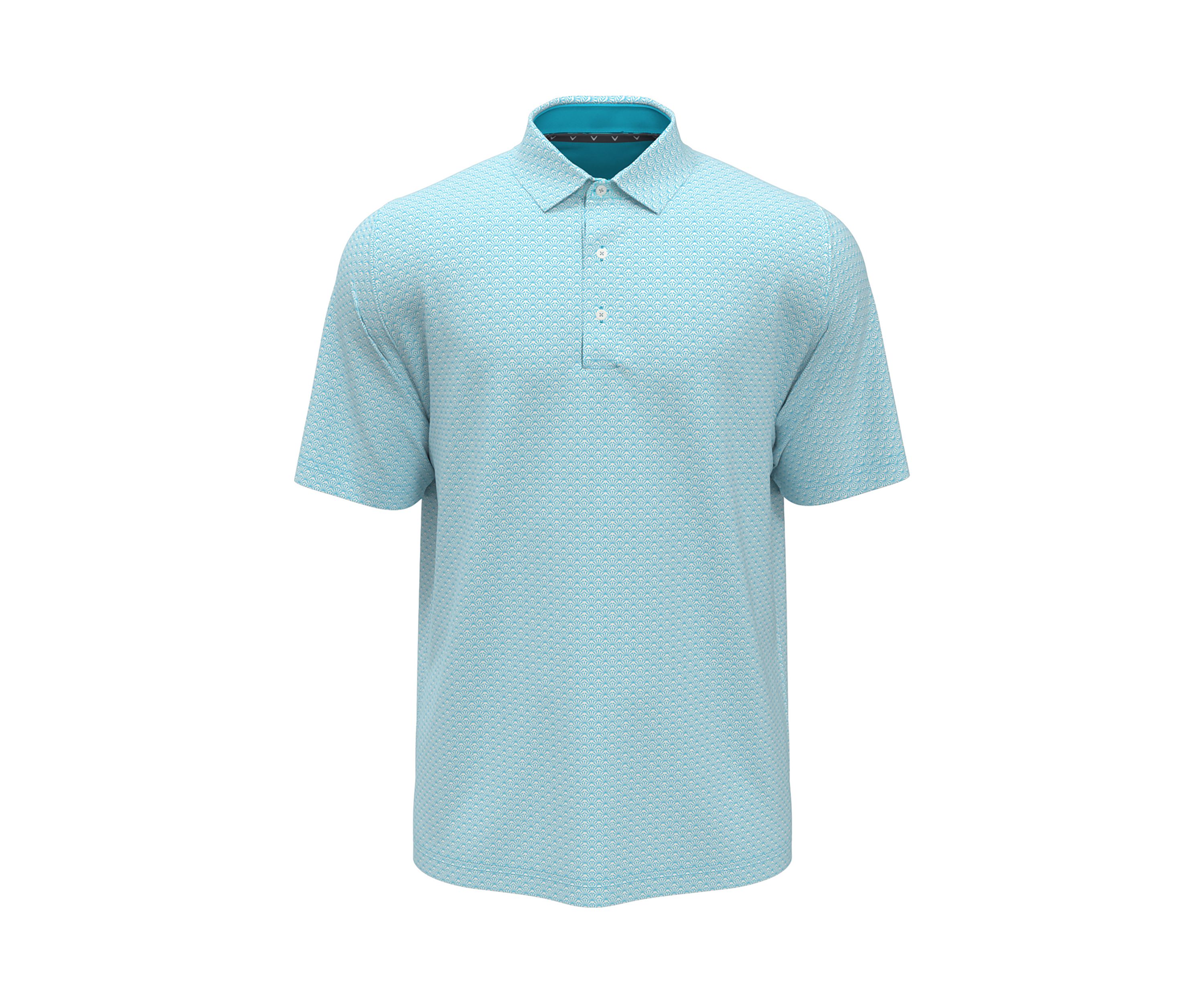 Mens Trademark Golf Print Golf Polo Shirt