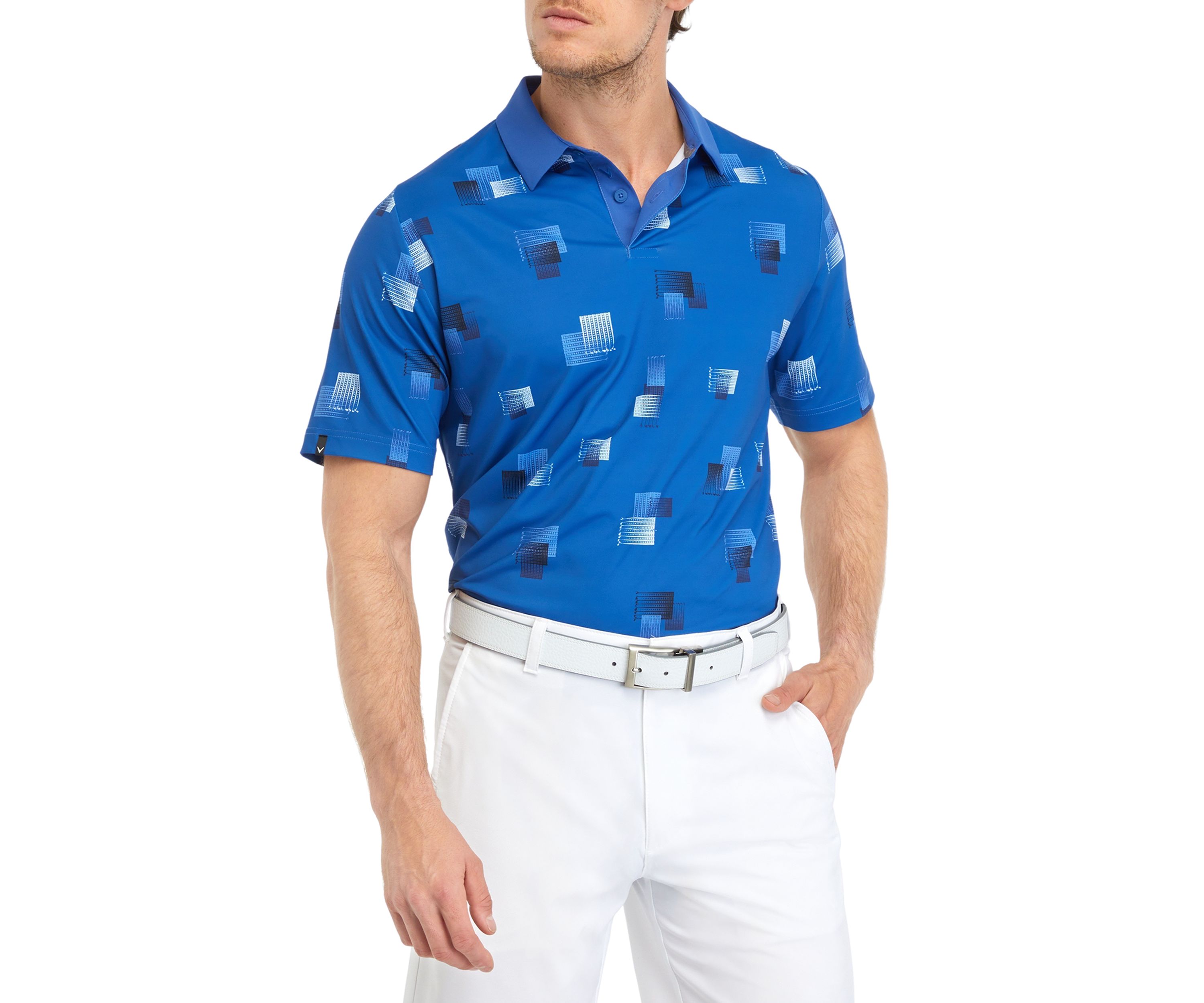 Retro Club Print Polo Shirt 