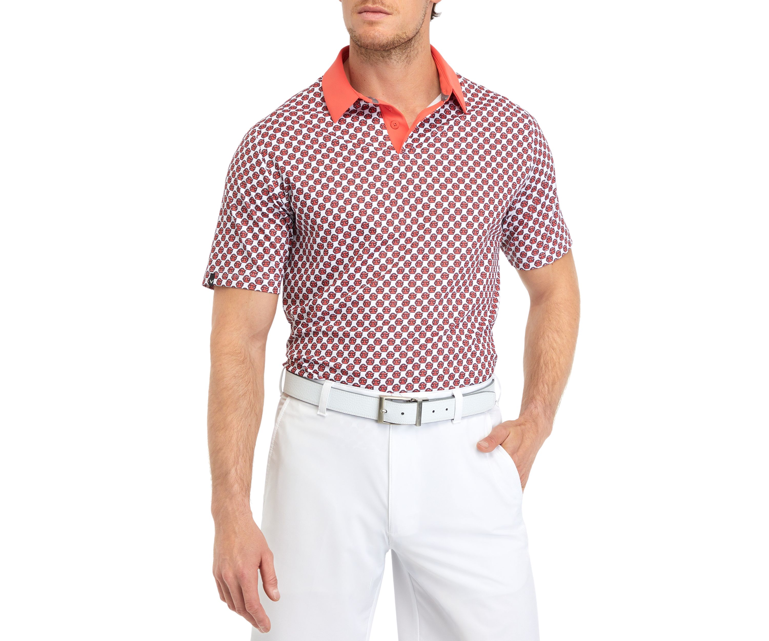 Boombox Print Polo Shirt