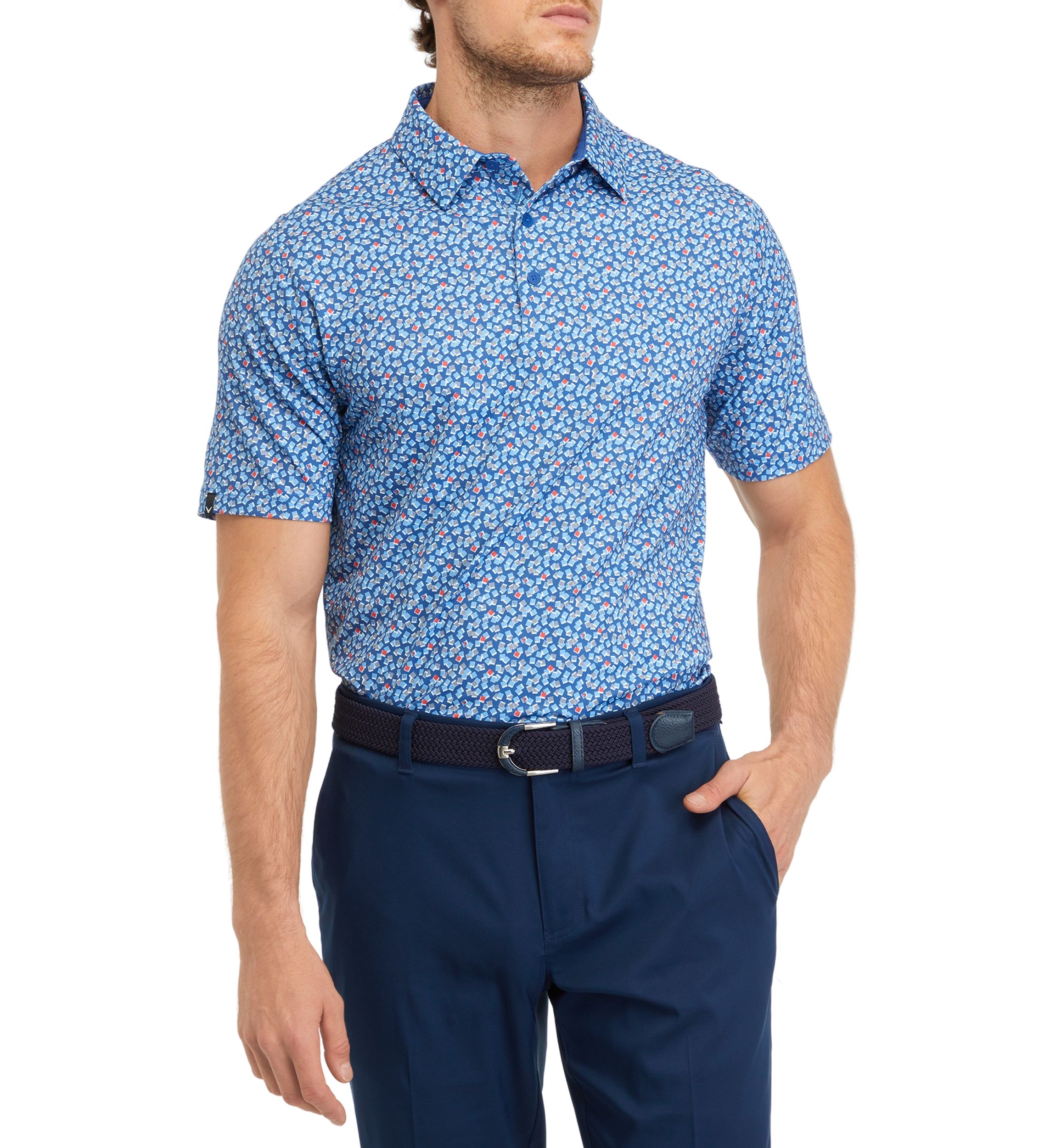 Polaroid Print Polo Shirt 