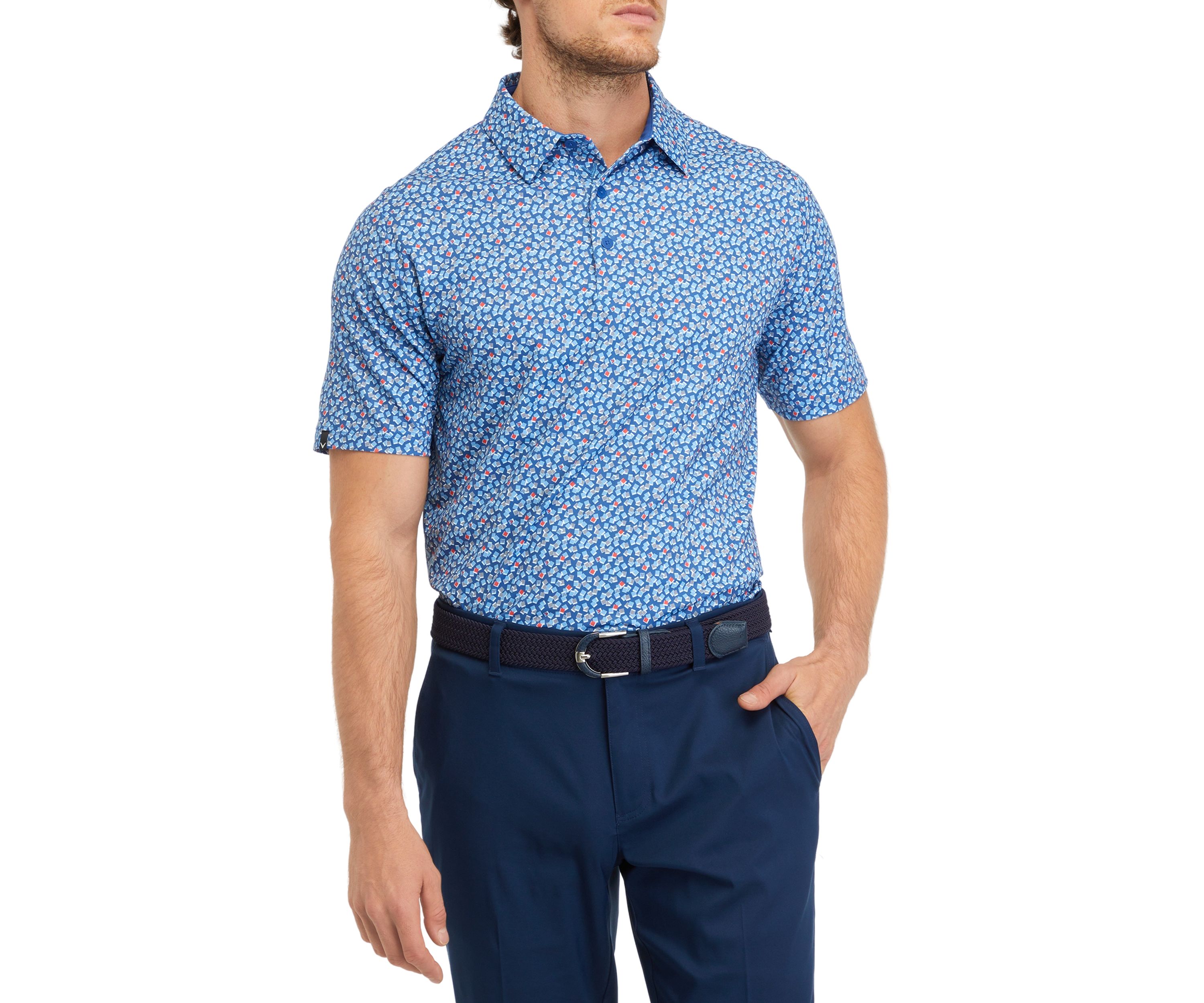 Polaroid Print Polo Shirt 