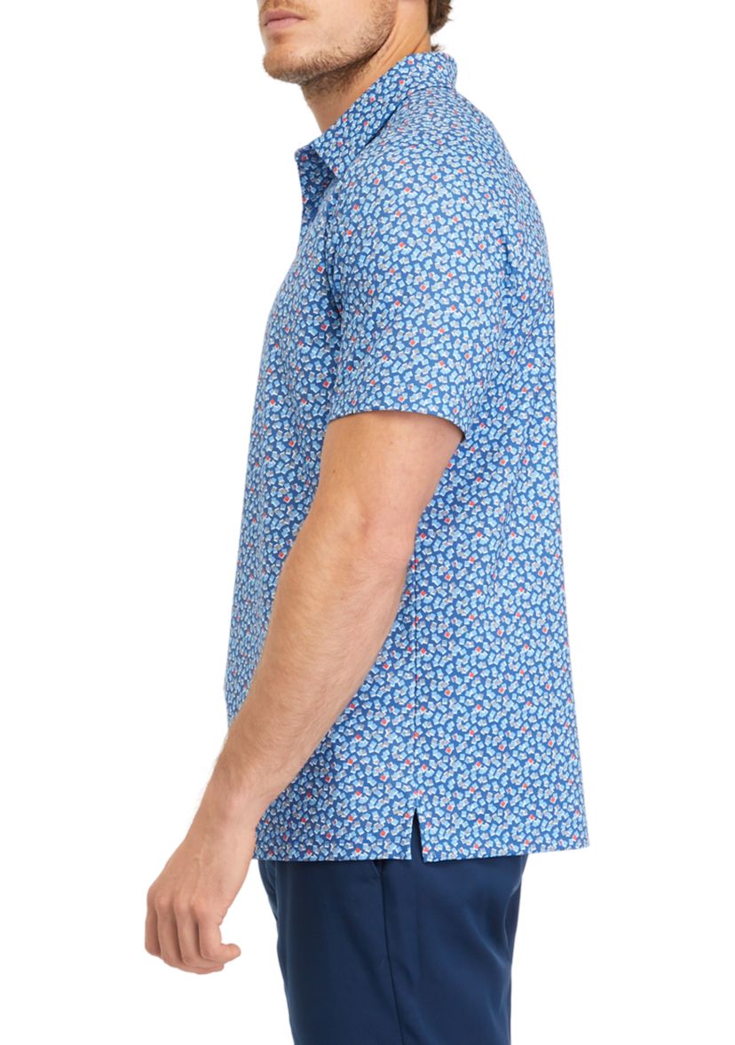 Polaroid Print Polo Shirt 