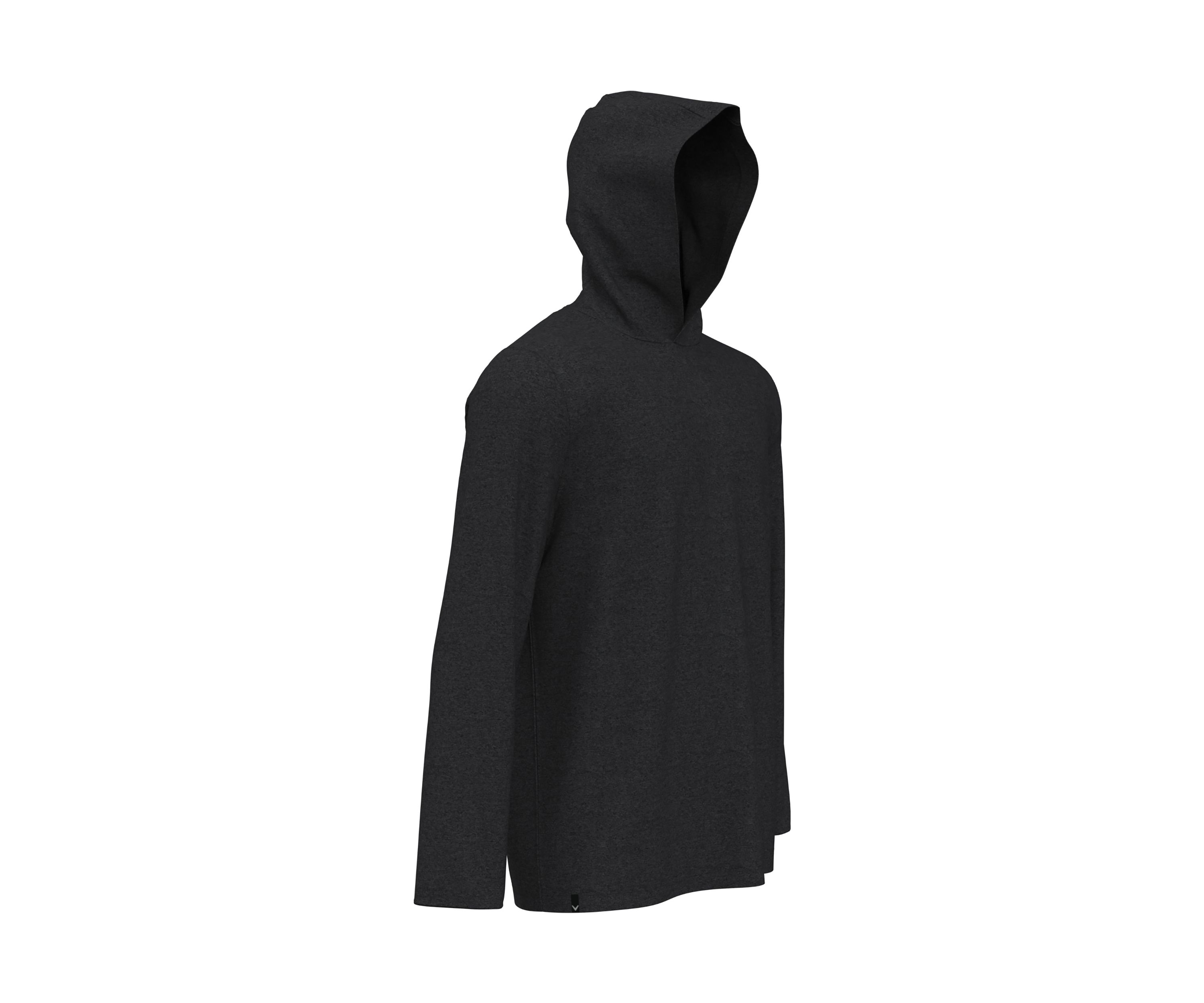 Mens Long Sleeve Crossover Performance Hoodie