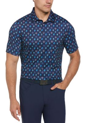 Callaway Golf Men's Big & Tall Negroni Print Short Sleeve Golf Polo Shirt, 2XL Big