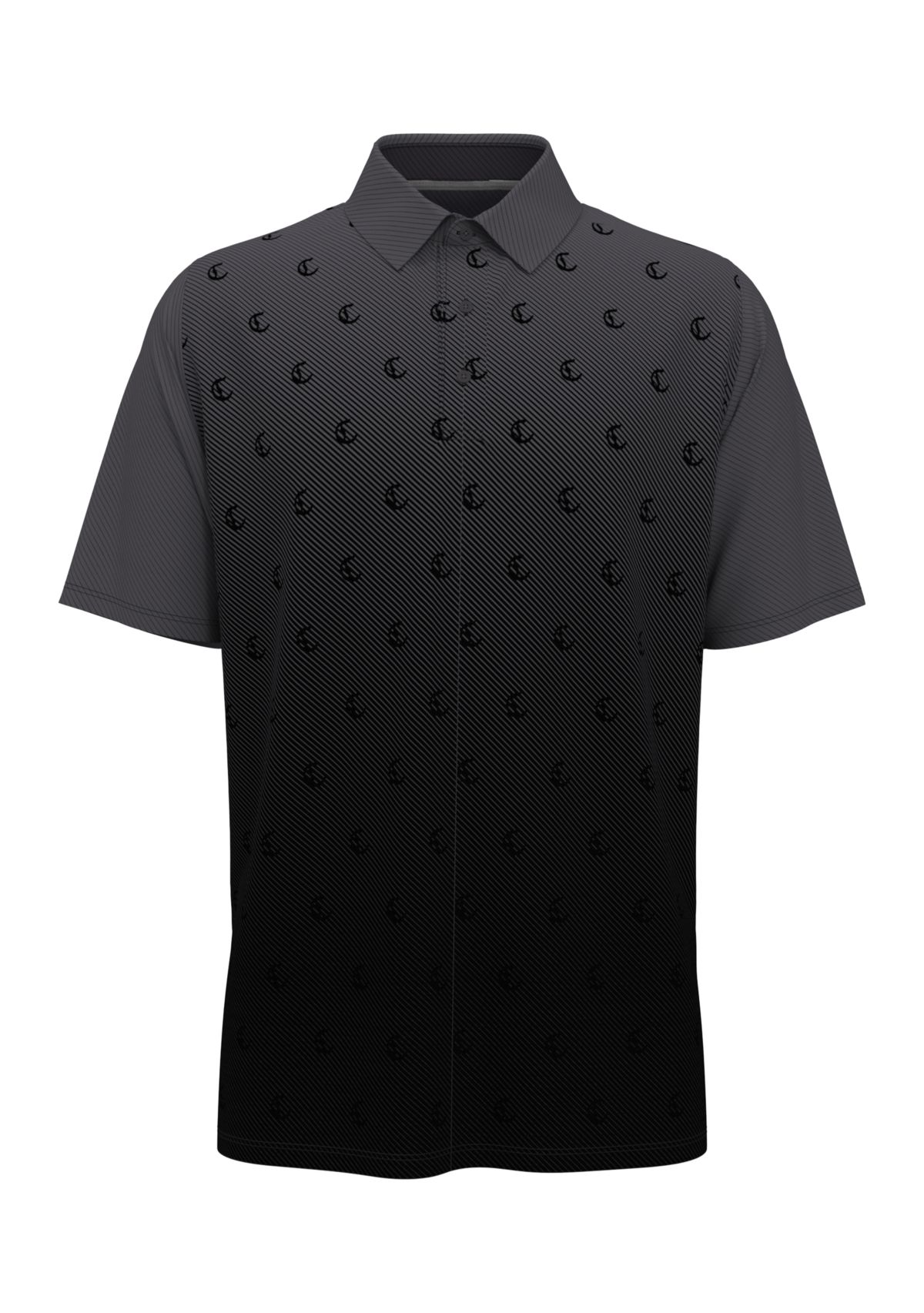 Mens Engineered Twill Printed Polo Shirt