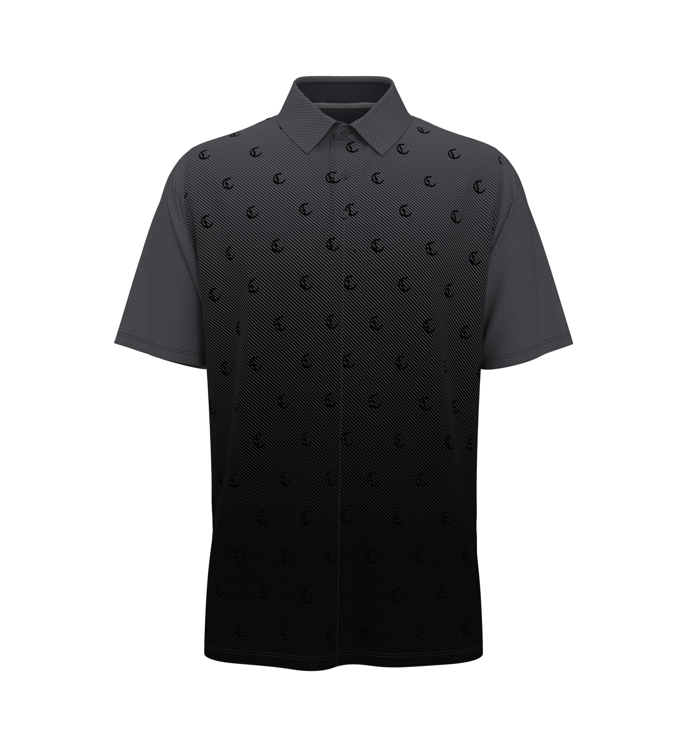 Mens Engineered Twill Printed Polo Shirt