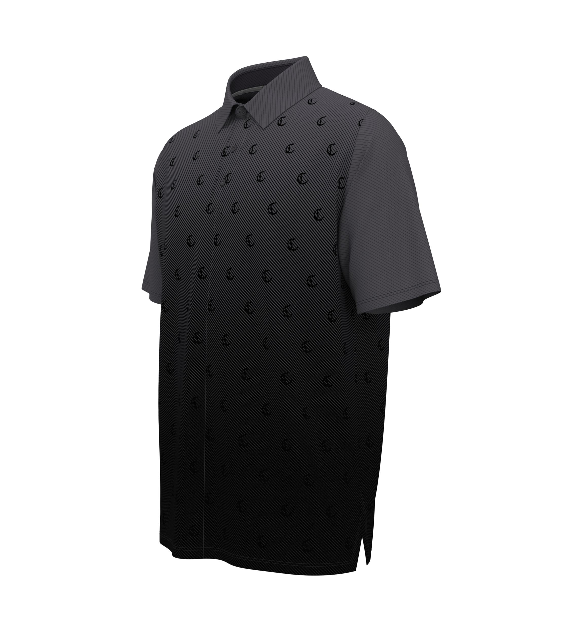 Mens Engineered Twill Printed Polo Shirt