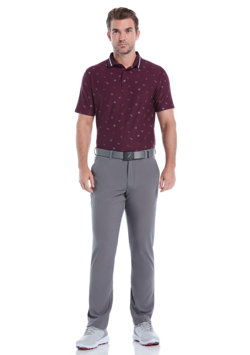 Mens Memento Print Polo Shirt