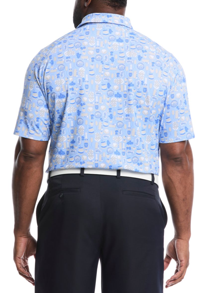 Big & Tall Celebration Feast Short Sleeve Golf Polo Shirt