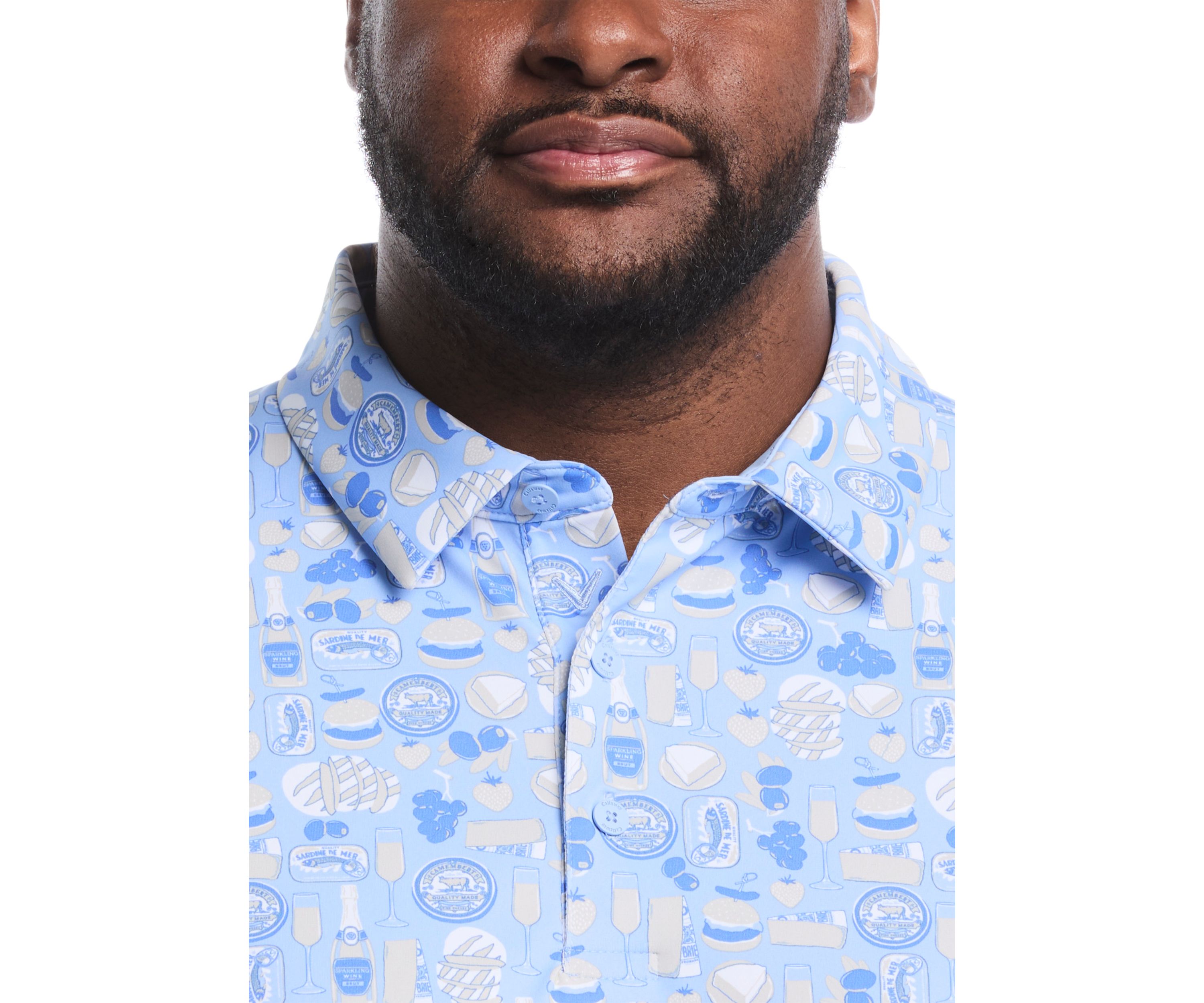 Big & Tall Celebration Feast Short Sleeve Golf Polo Shirt