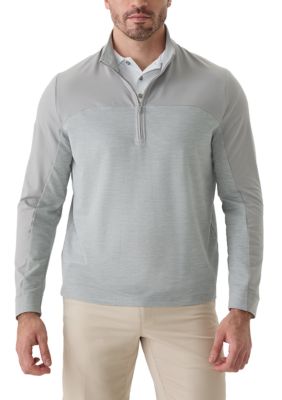 Callaway Golf Men's Weather Series Lightweight Lux Touch Long Sleeve Golf 1/4 Zip Pullover, 2XL