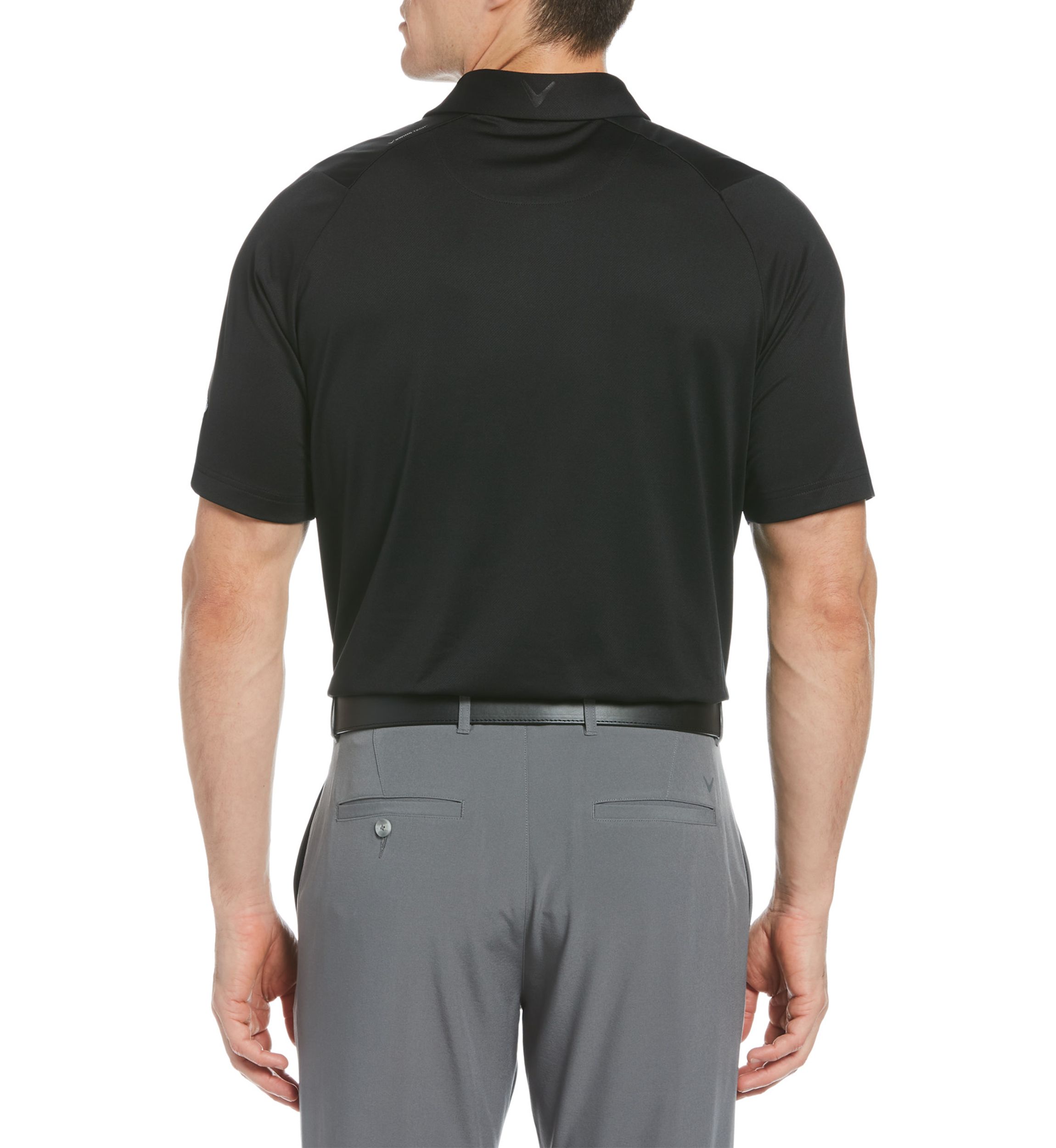 Mens Solid Swing Tech Short Sleeve Golf Polo Shirt