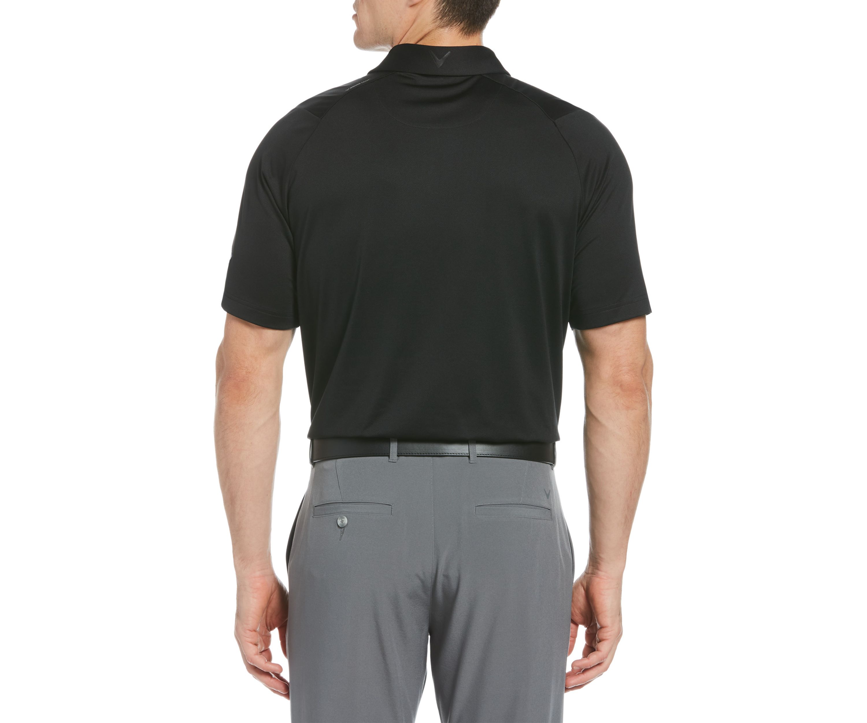 Mens Solid Swing Tech Short Sleeve Golf Polo Shirt