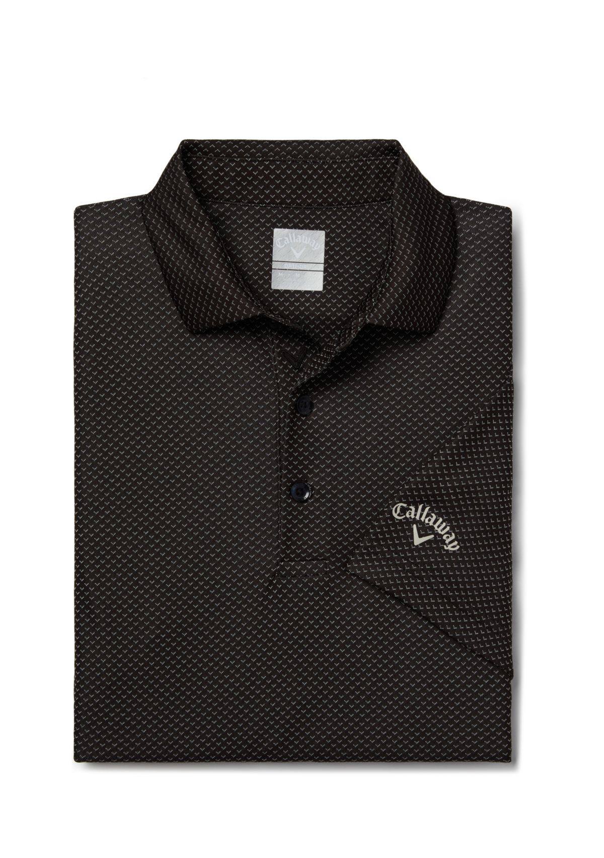 Mens Pro Spin Chevron Jacquard Golf Polo Shirt