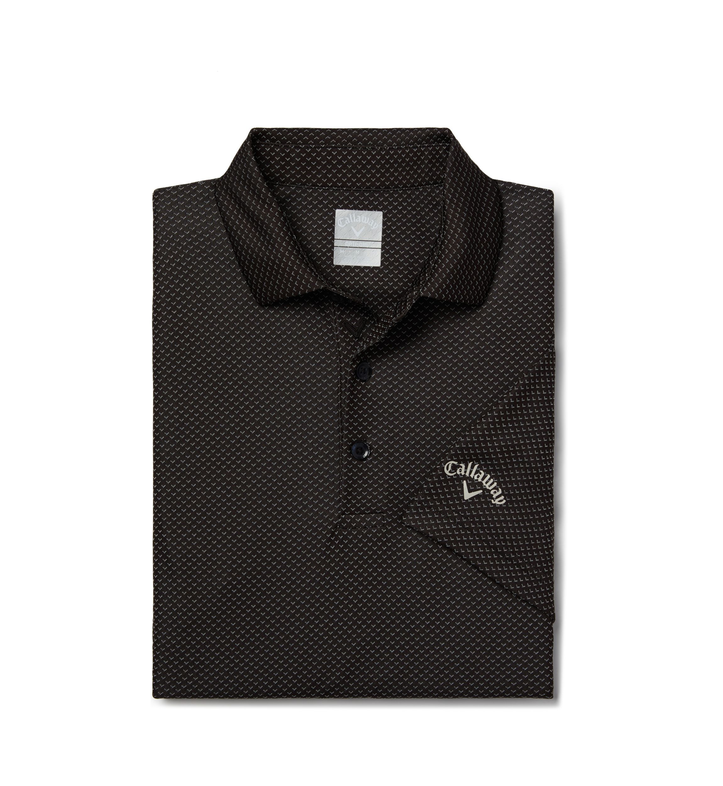 Mens Pro Spin Chevron Jacquard Golf Polo Shirt