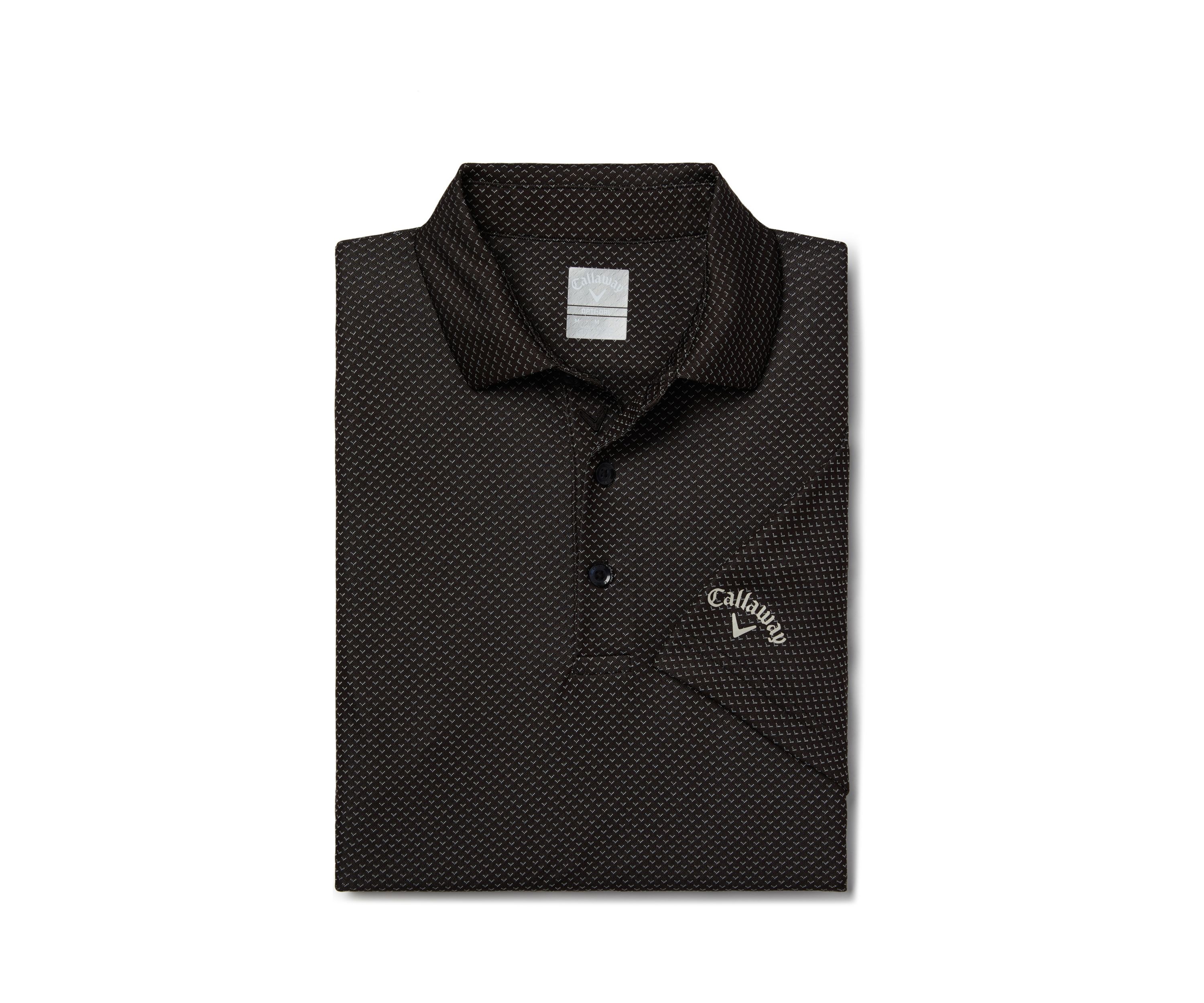 Mens Pro Spin Chevron Jacquard Golf Polo Shirt