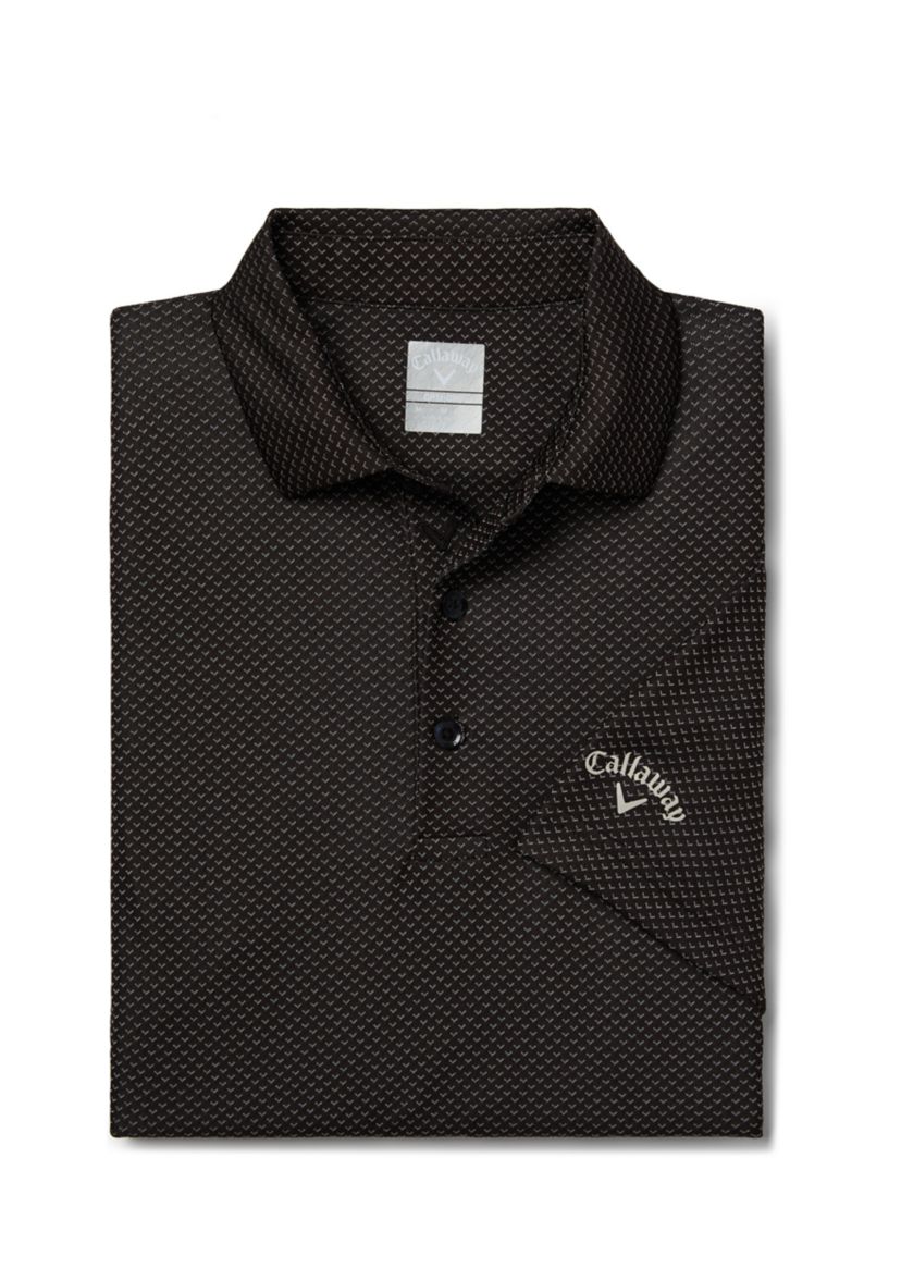 Mens Pro Spin Chevron Jacquard Golf Polo Shirt
