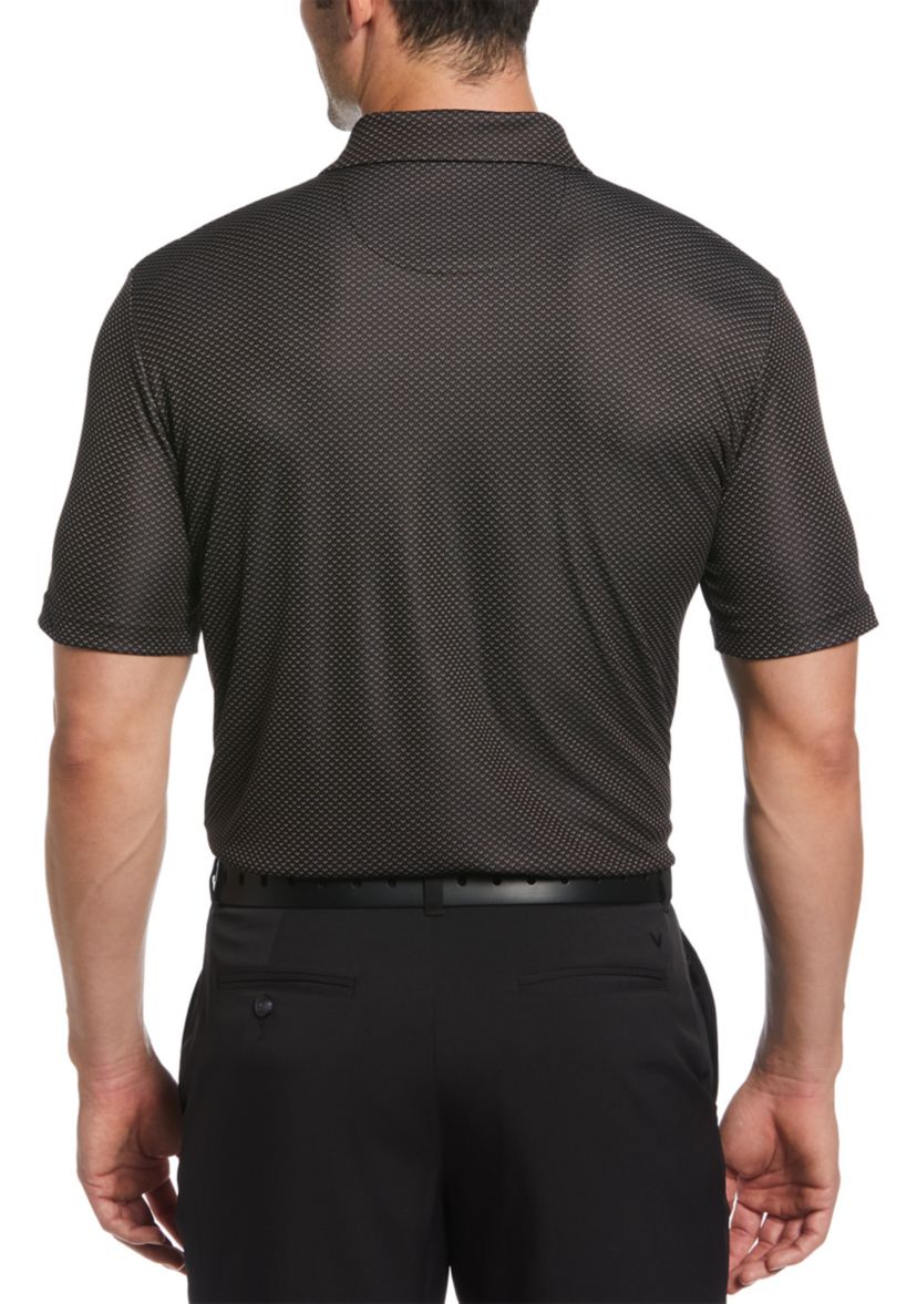 Mens Pro Spin Chevron Jacquard Golf Polo Shirt