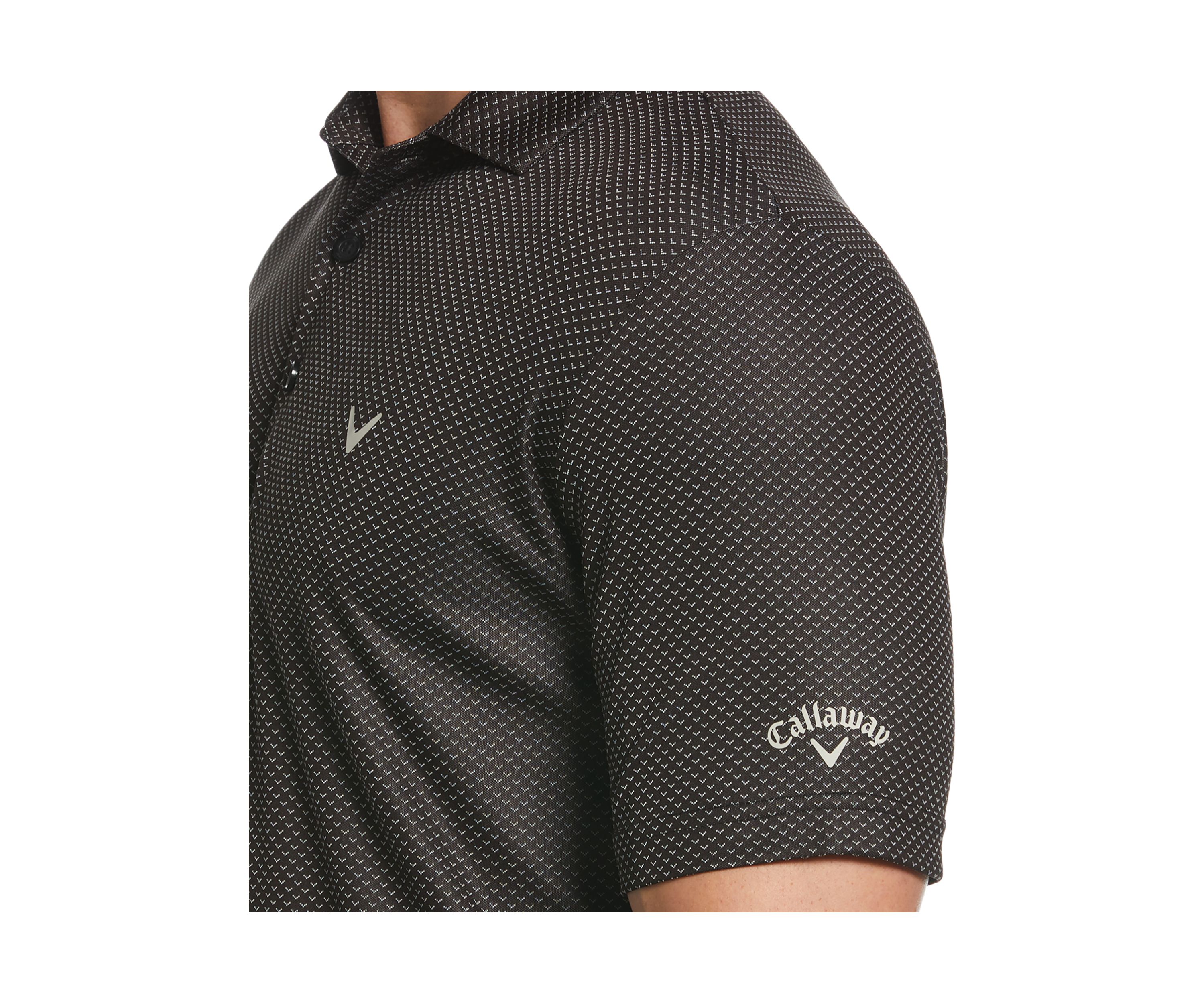 Mens Pro Spin Chevron Jacquard Golf Polo Shirt