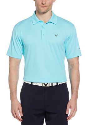 Callaway Golf Men's Big & Tall Pro Spin Chevron Jacquard Golf Polo Shirt, Blue, 3XL Big