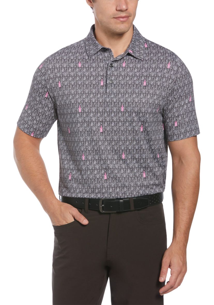 Mens Scotch Novelty Printed Golf Polo Shirt