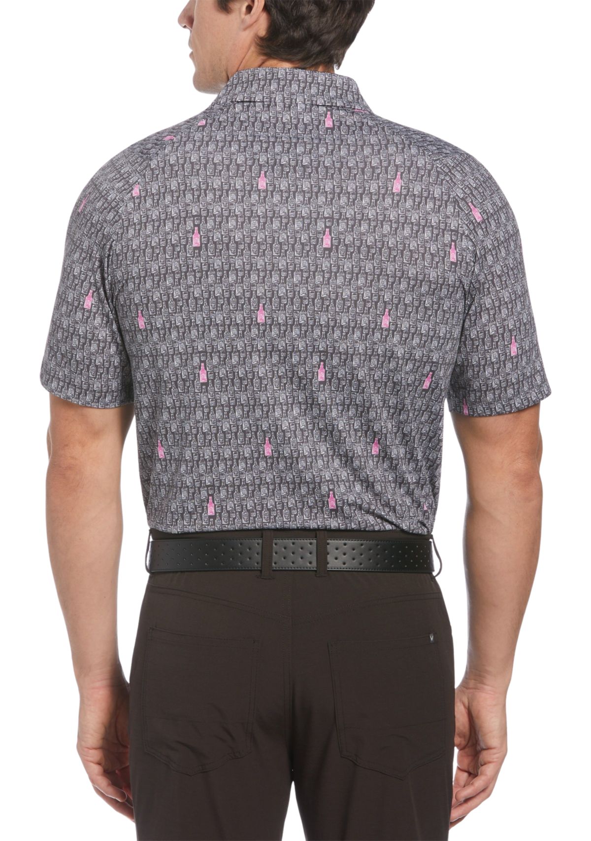 Mens Scotch Novelty Printed Golf Polo Shirt