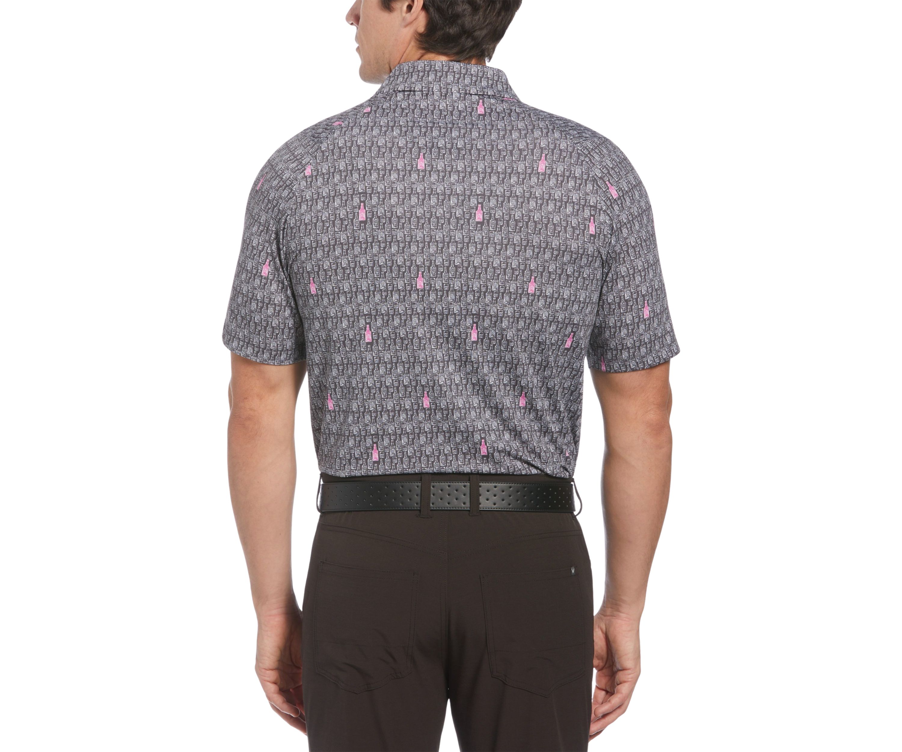 Mens Scotch Novelty Printed Golf Polo Shirt