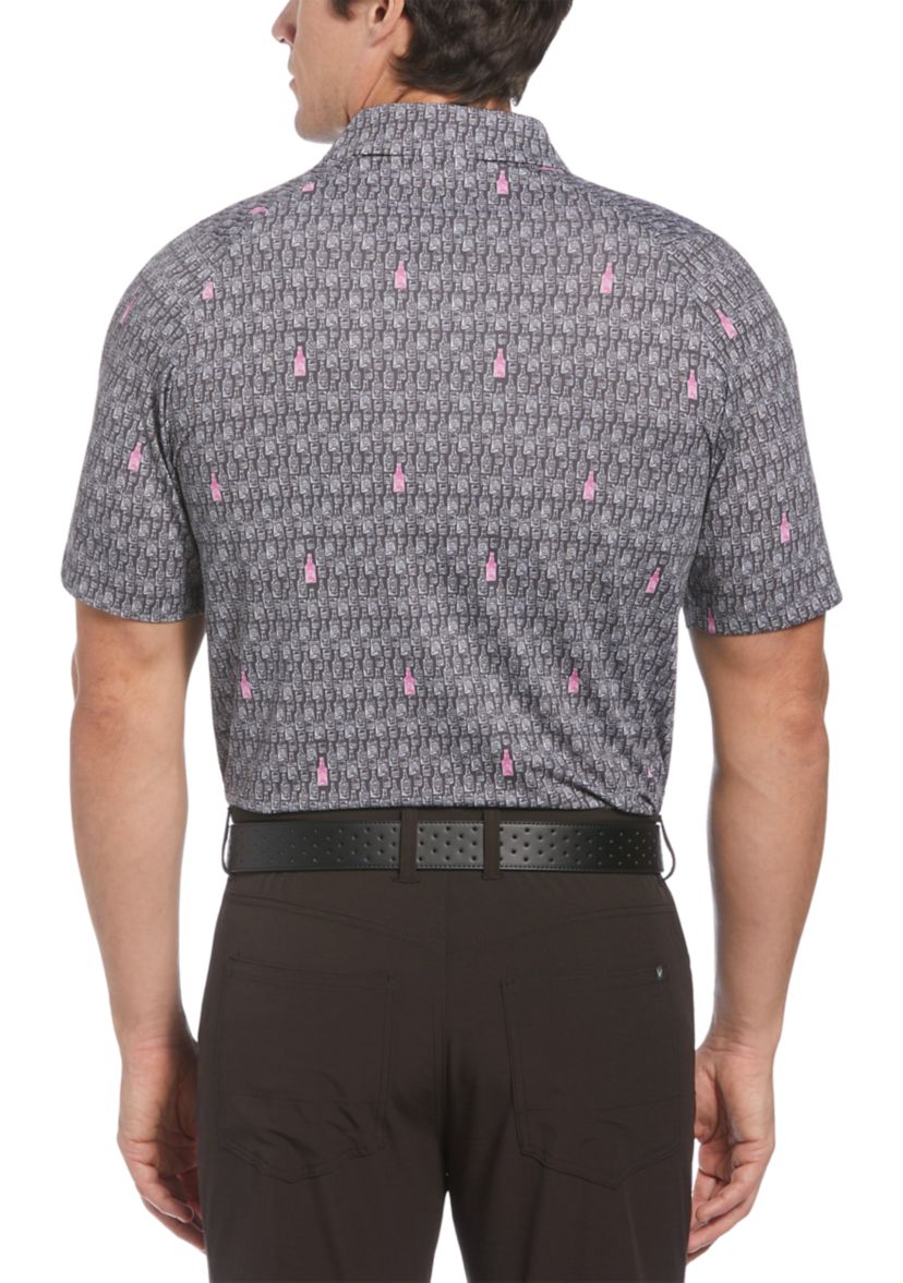 Mens Scotch Novelty Printed Golf Polo Shirt