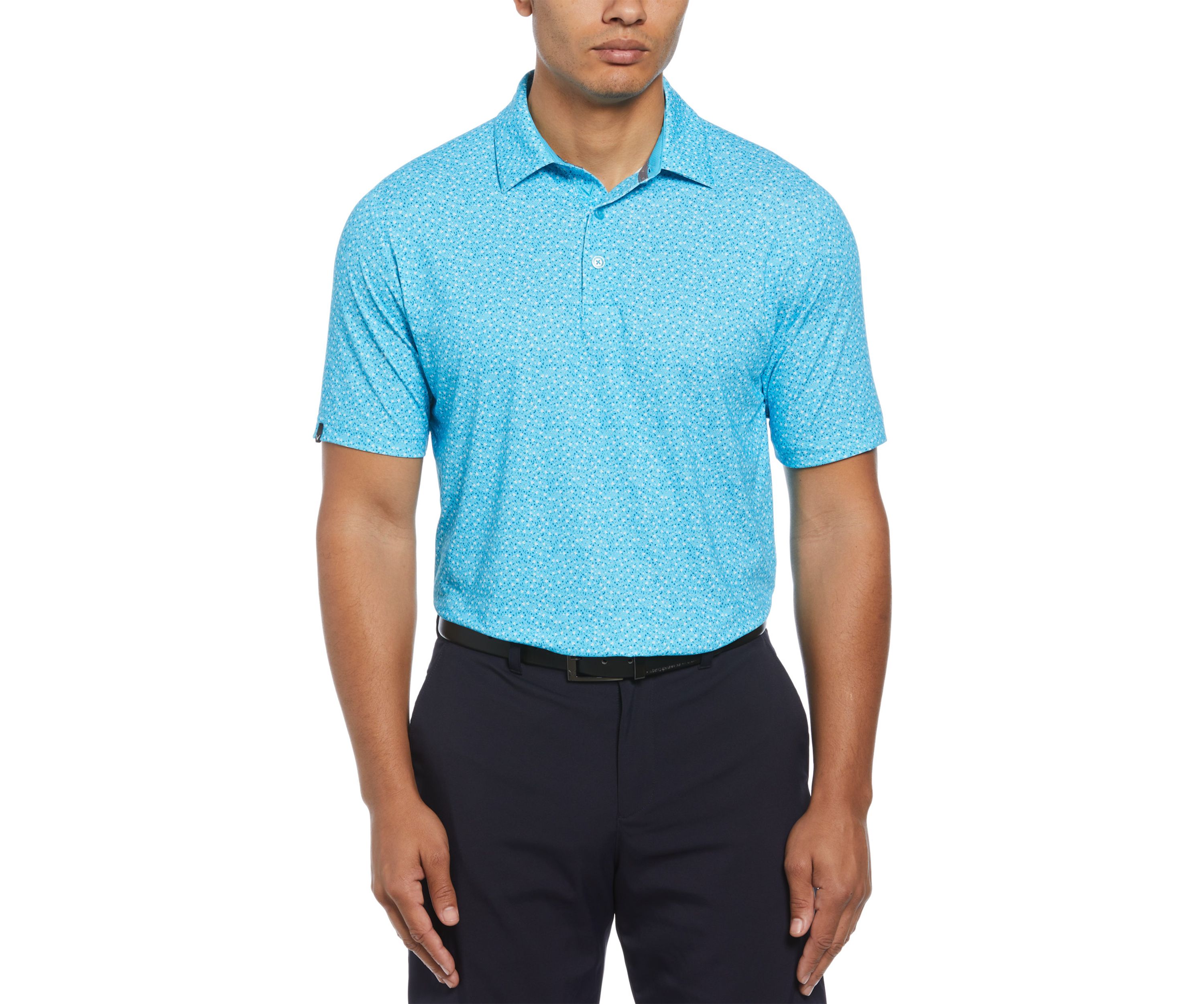 Floral Print Polo Shirt