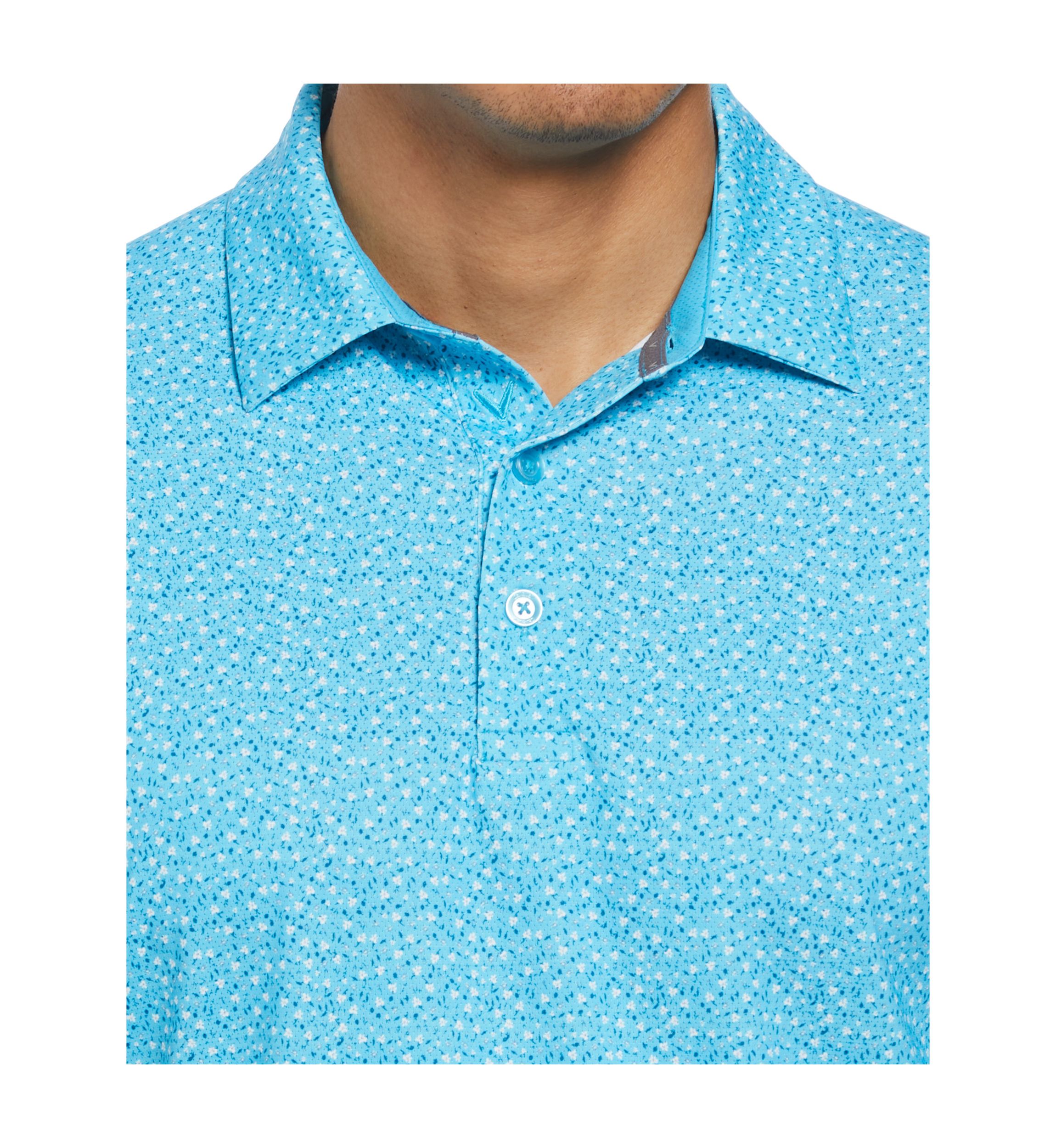 Floral Print Polo Shirt