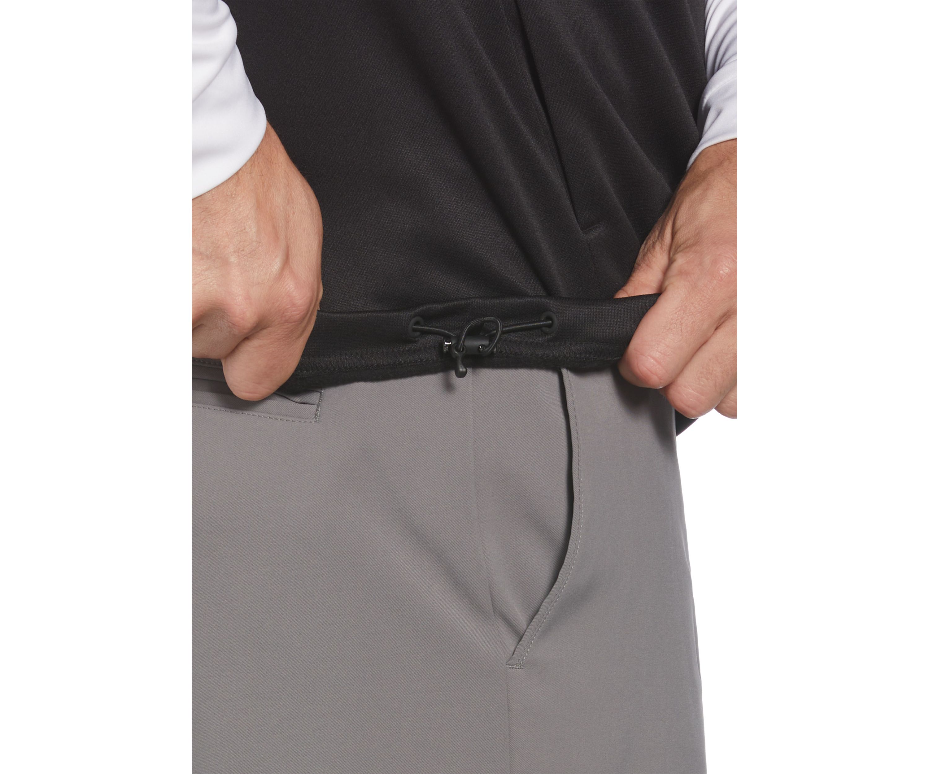 Big & Tall Full Zip Chevron Back Sleeveless Golf Vest