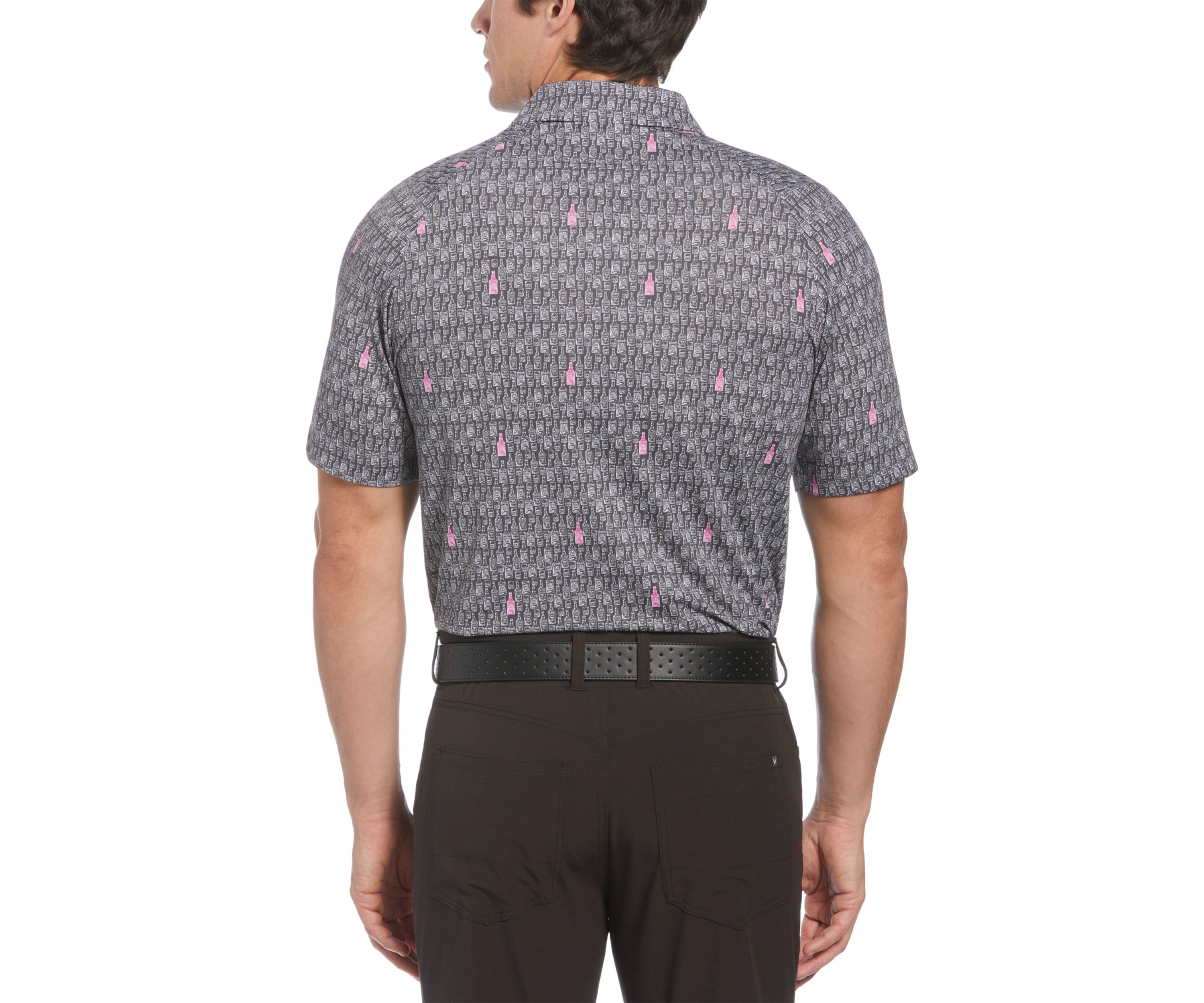 Big & Tall Short Sleeve Allover Scotch Print Polo Shirt