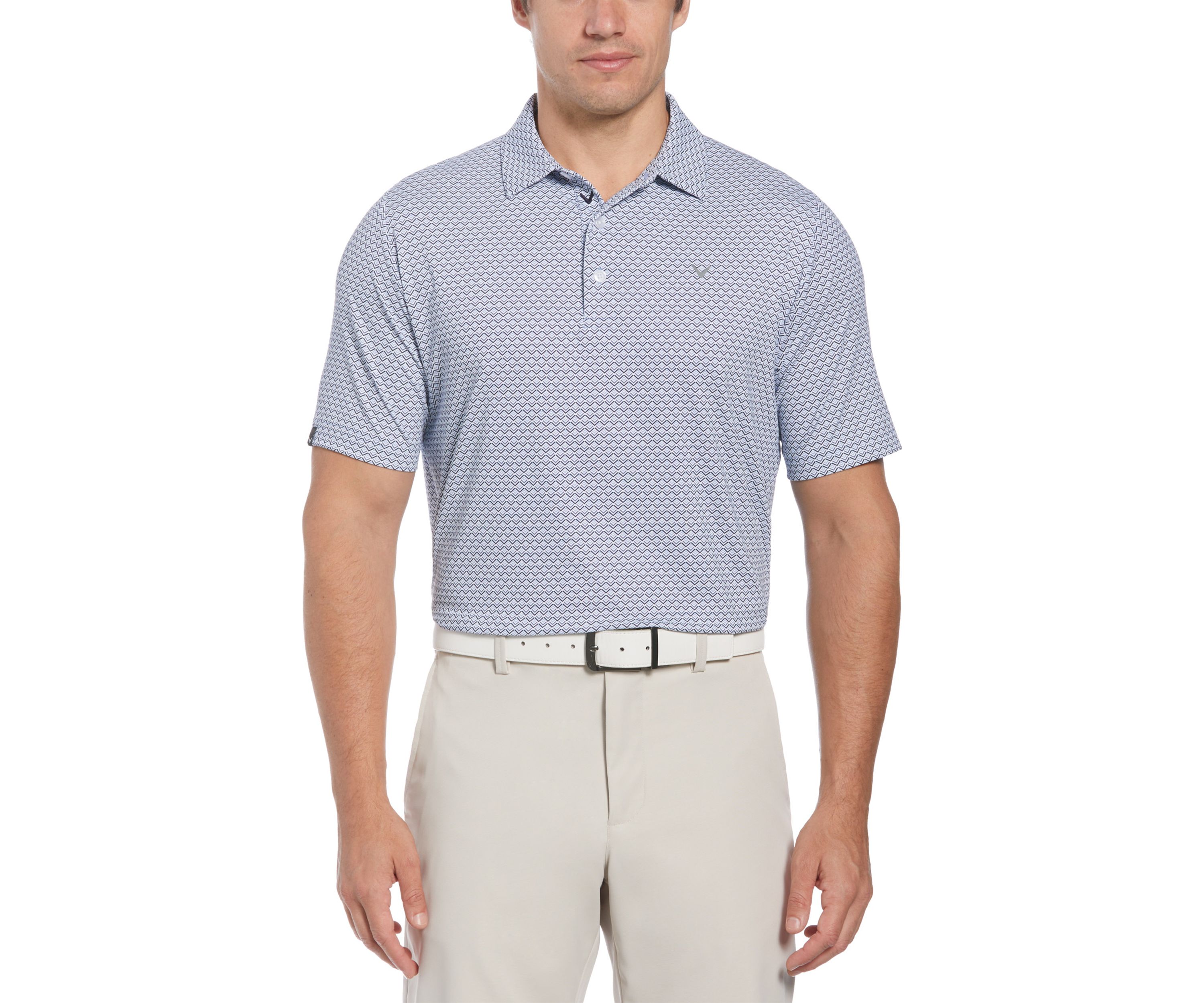 Big & Tall Gradient Chevron Printed Polo Shirt