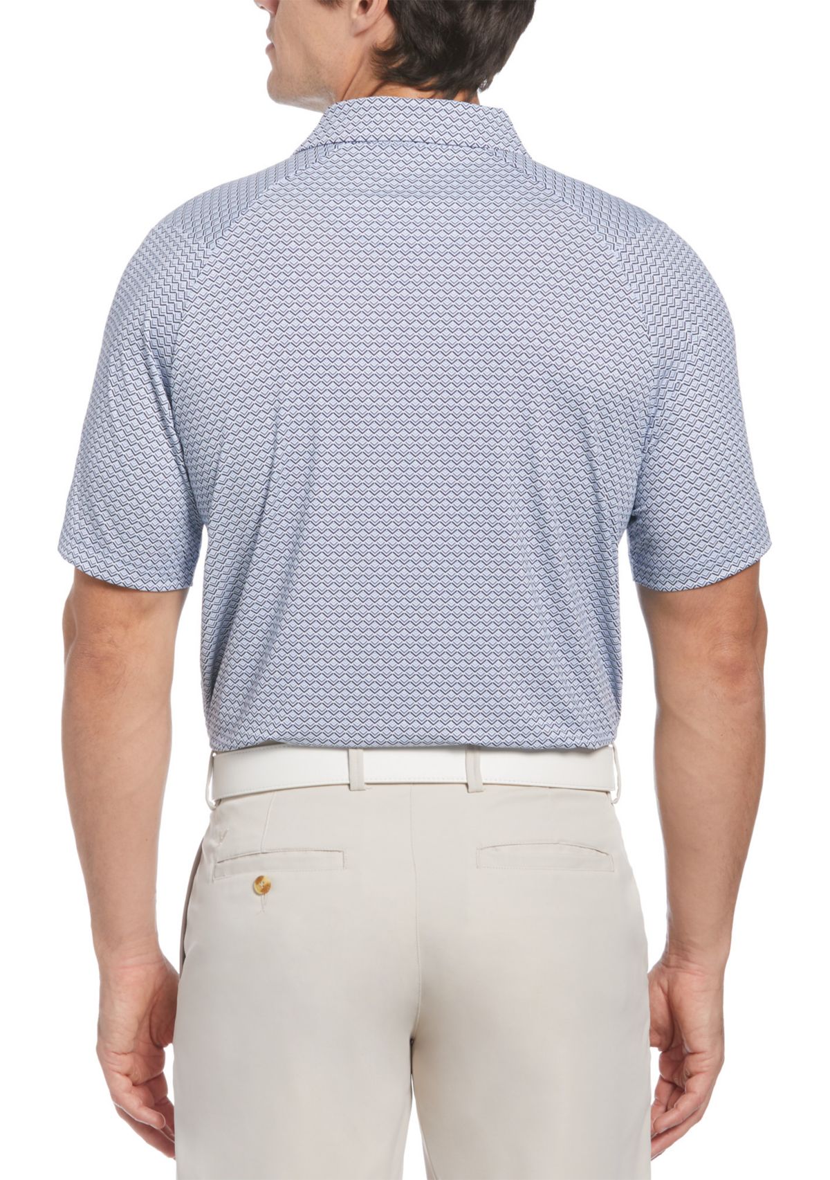 Big & Tall Gradient Chevron Printed Polo Shirt